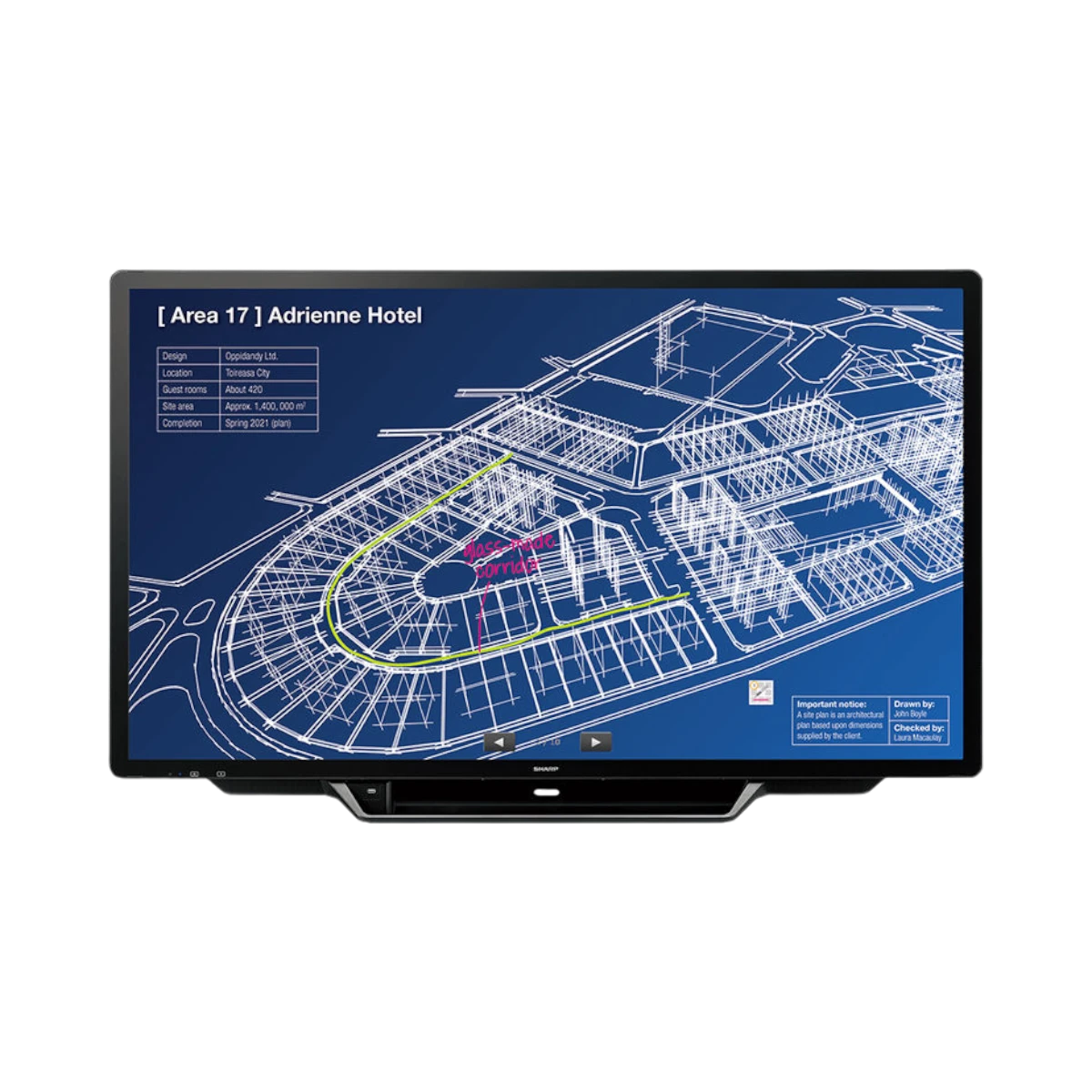 Sharp PN-L705H AQUOS BOARD 70" 4K UHD Interactive Display — Being Shipped