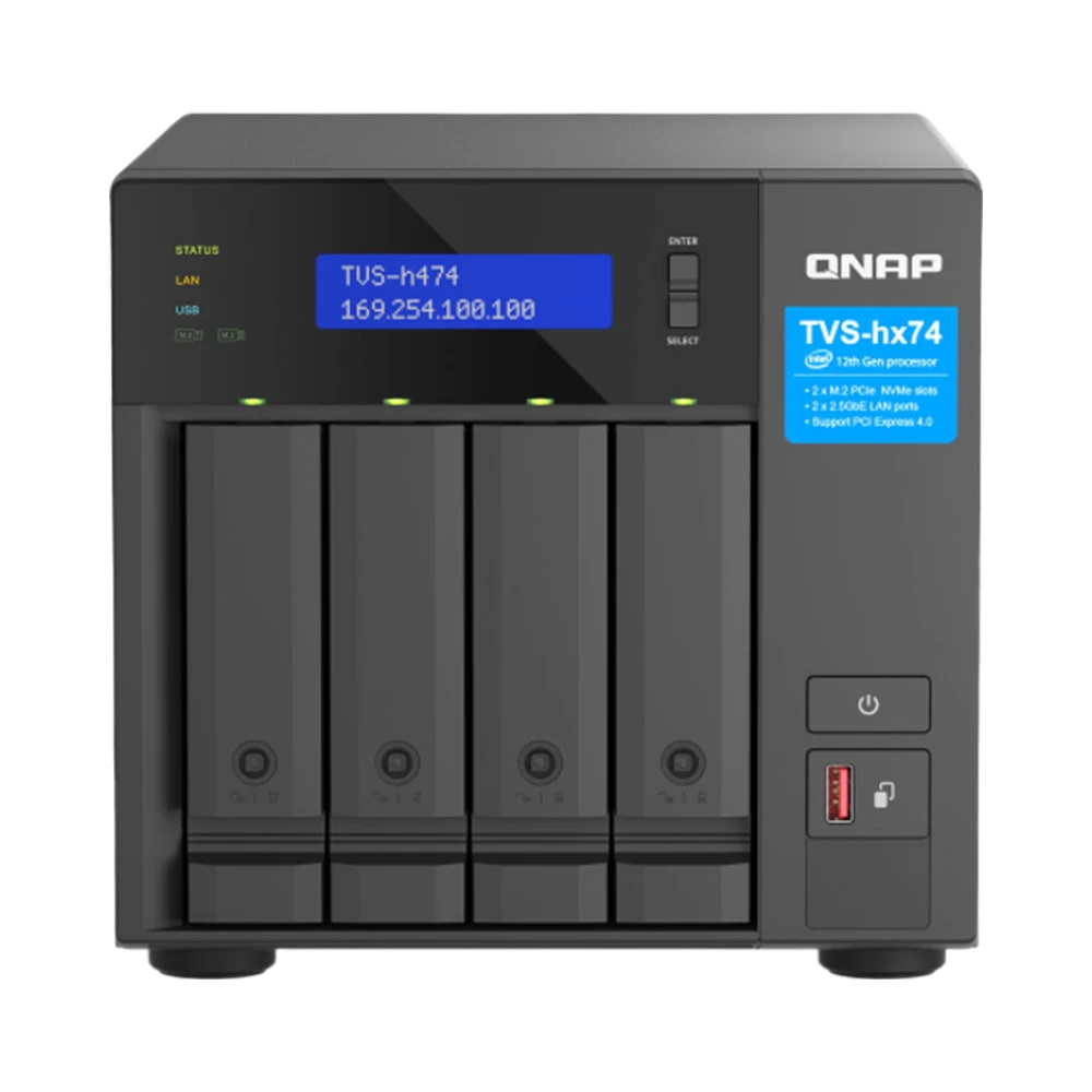 QNAP TVS-h474 4-Bay NAS Enclosure — Being Shipped