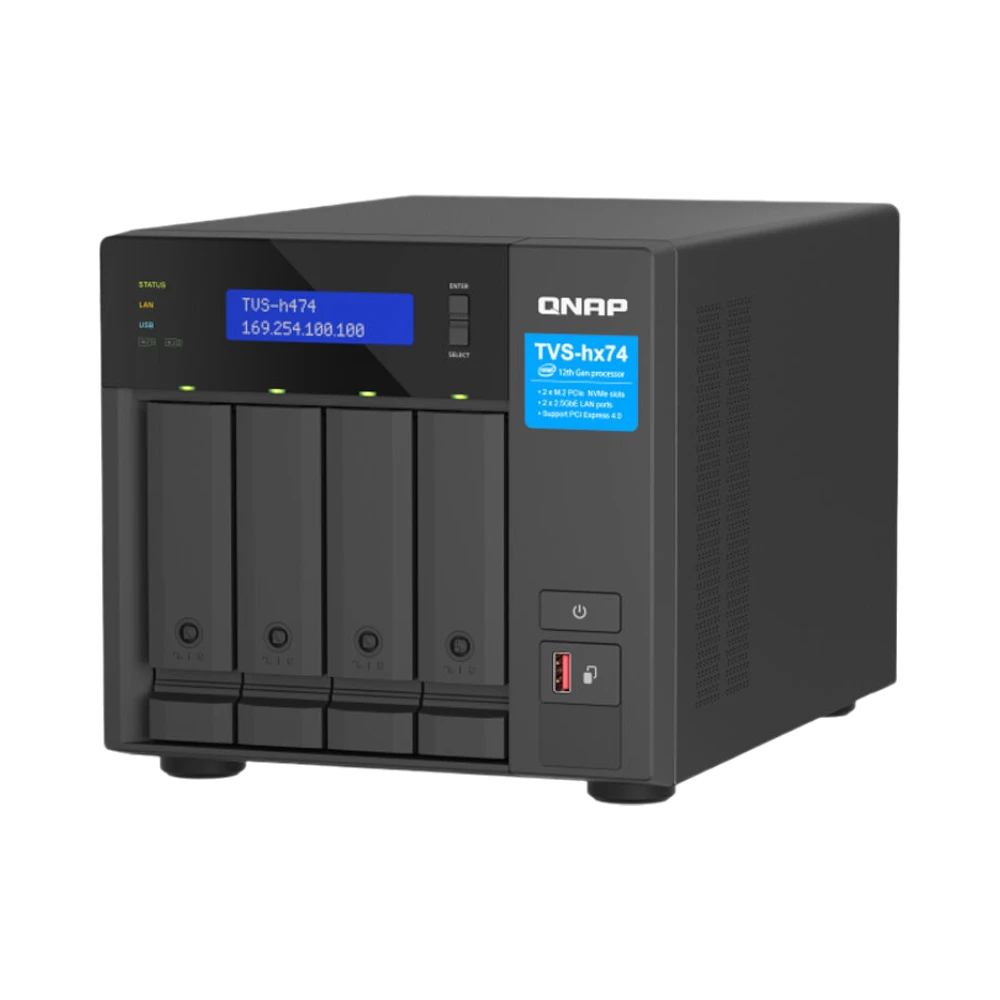 QNAP TVS-h474 4-Bay NAS Enclosure — Being Shipped