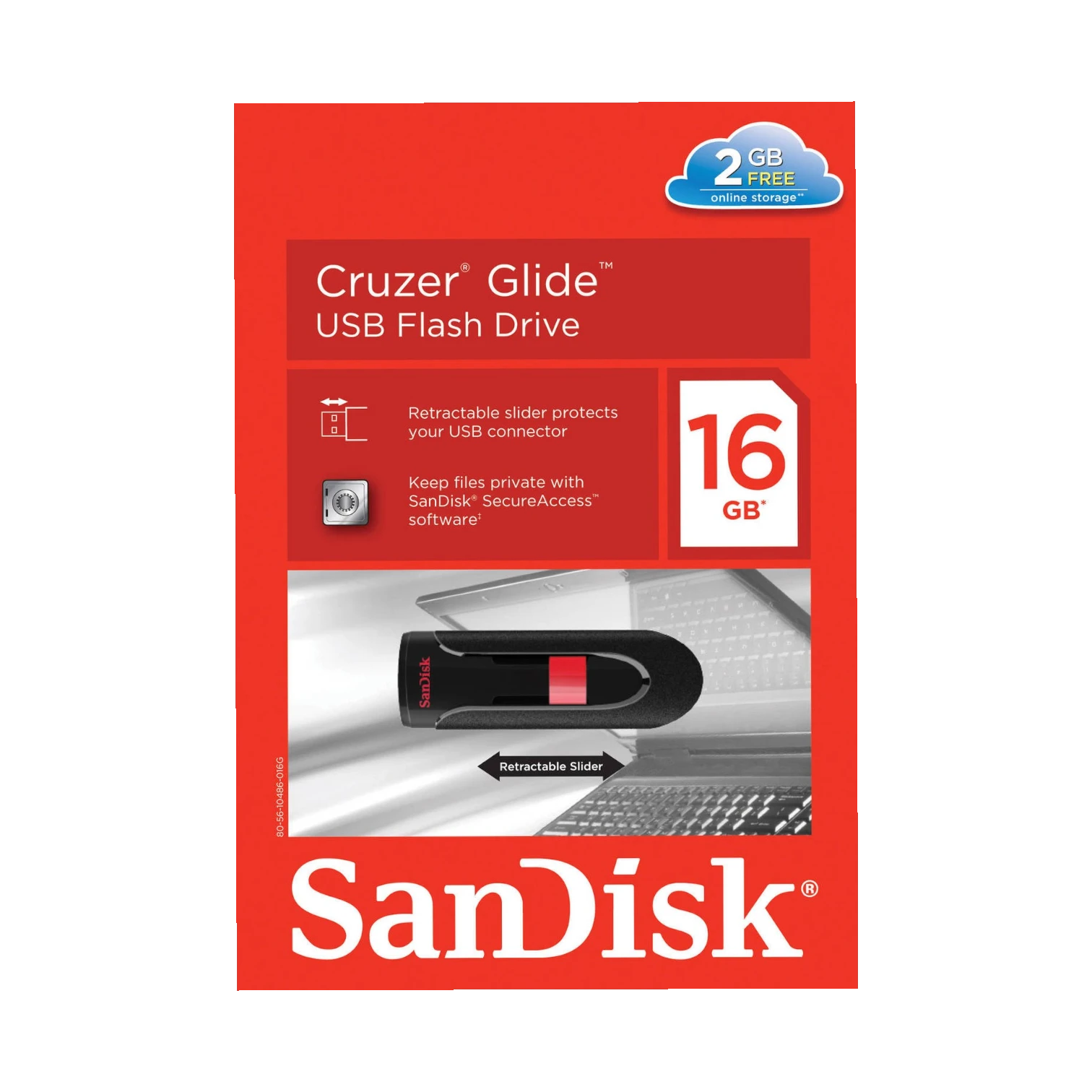 SanDisk Cruzer Glide 16GB USB 2.0 Flash Drive — Being Shipped