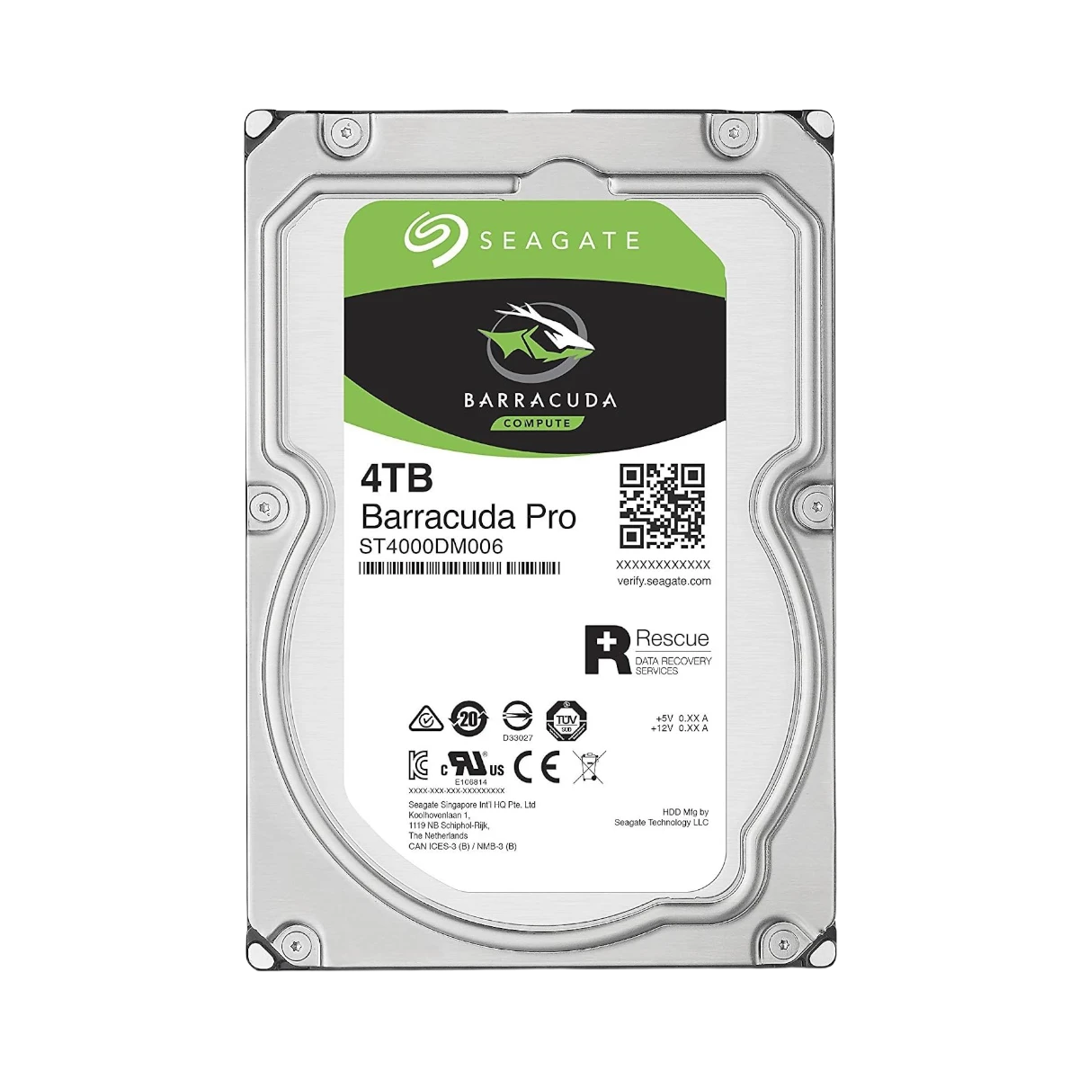 Seagate BarraCuda 4TB 3.5" 7200RPM 128MB SATA Internal HDD — Being Shipped