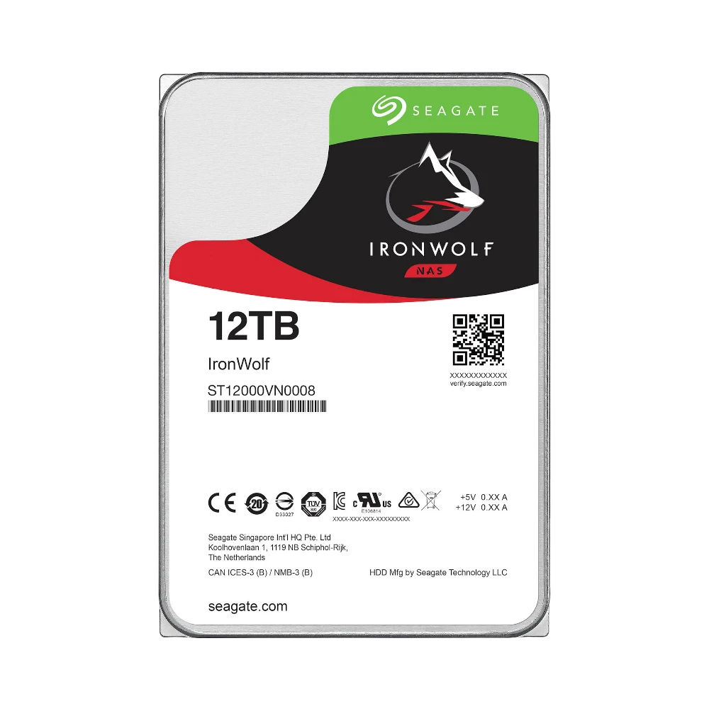 Seagate IronWolf 12TB 3.5" 7200RPM NAS Internal Hard Drive — Being Shipped