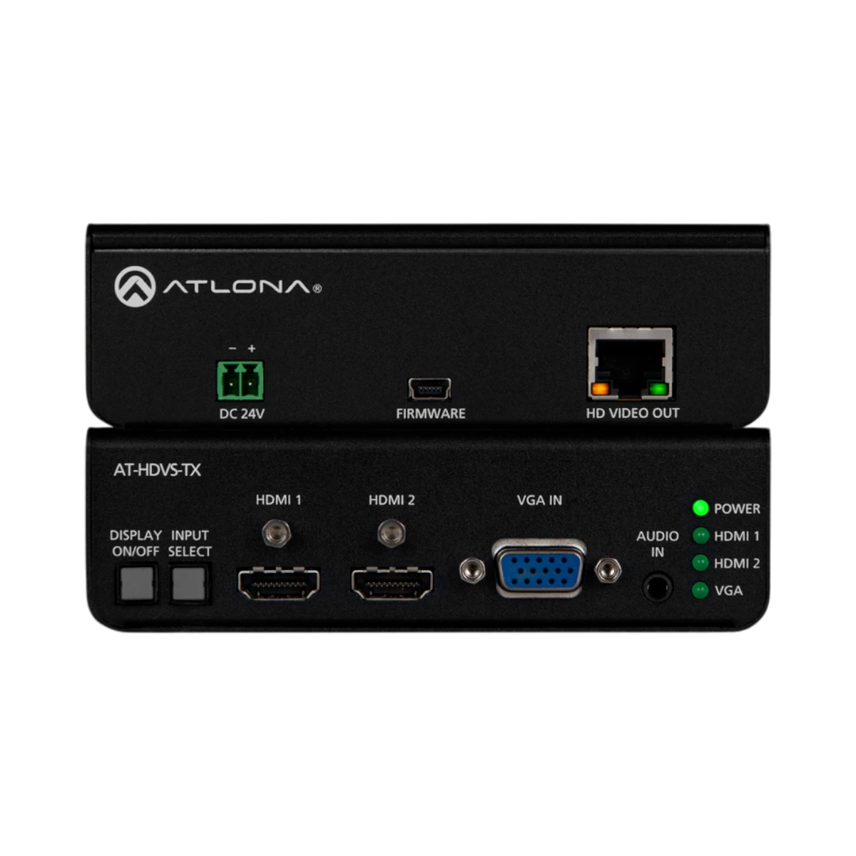 Atlona AT-HDVS-TX VGA/Audio + Two HDMI to HDBaseT Extender Switcher with Display — Being Shipped