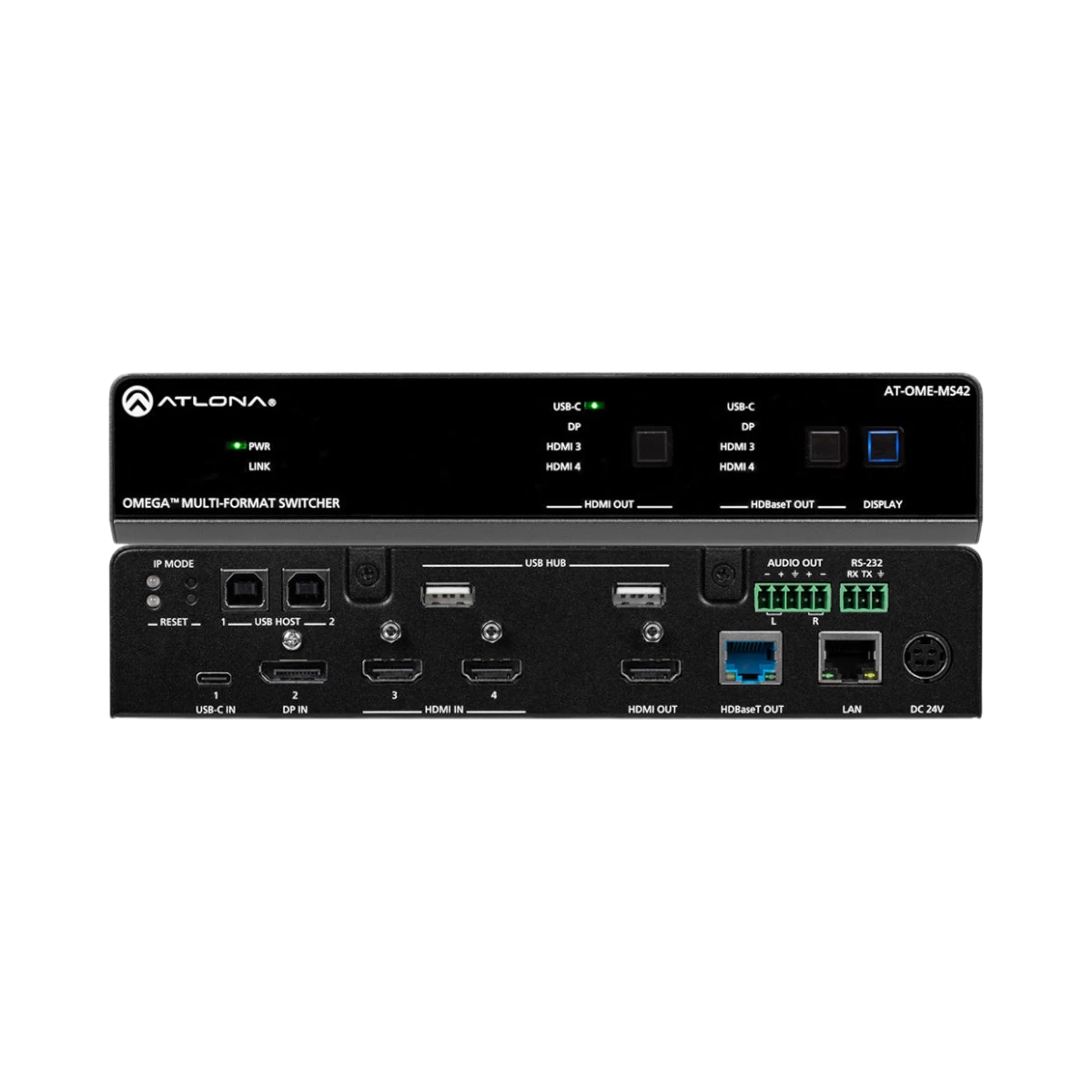 Atlona Omega 4x2 4K/UHD Multi-Format Matrix Switcher with USB — Being Shipped