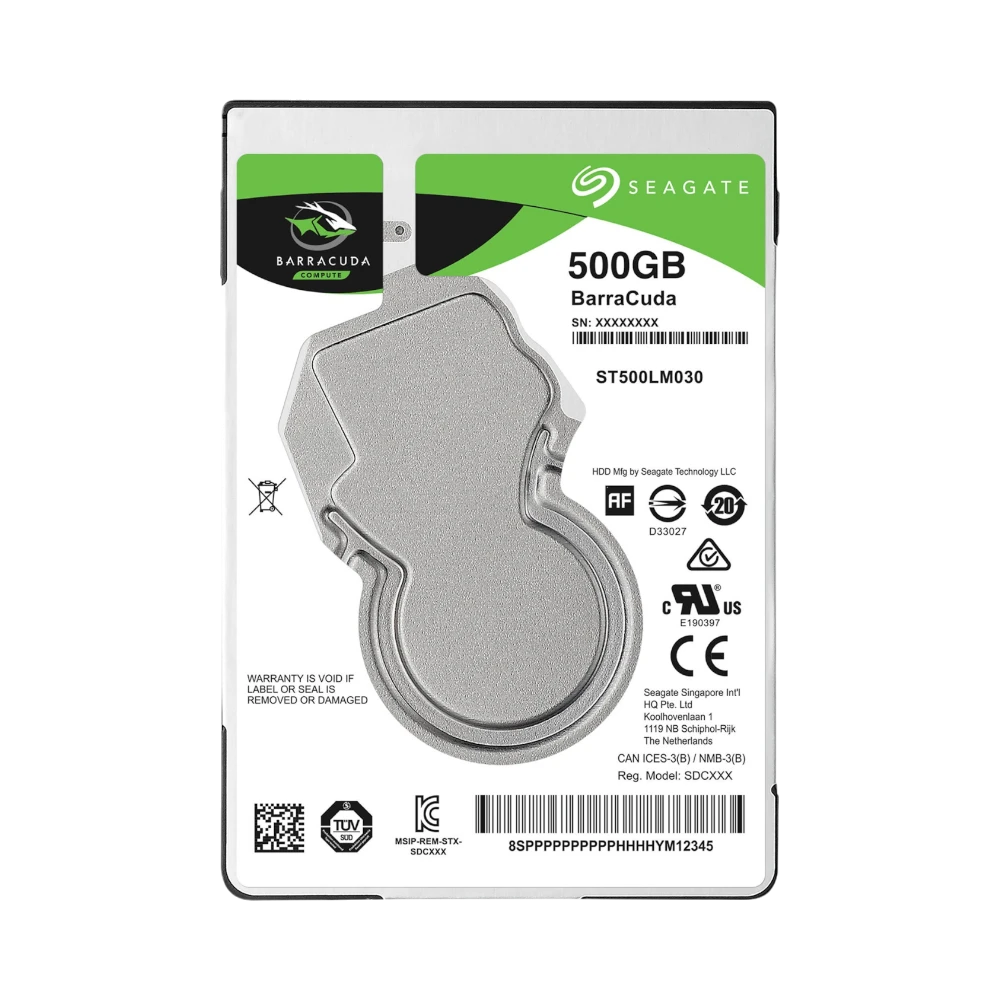 Seagate BarraCuda 500GB 2.5" 5400RPM SATA Internal HDD — Being Shipped