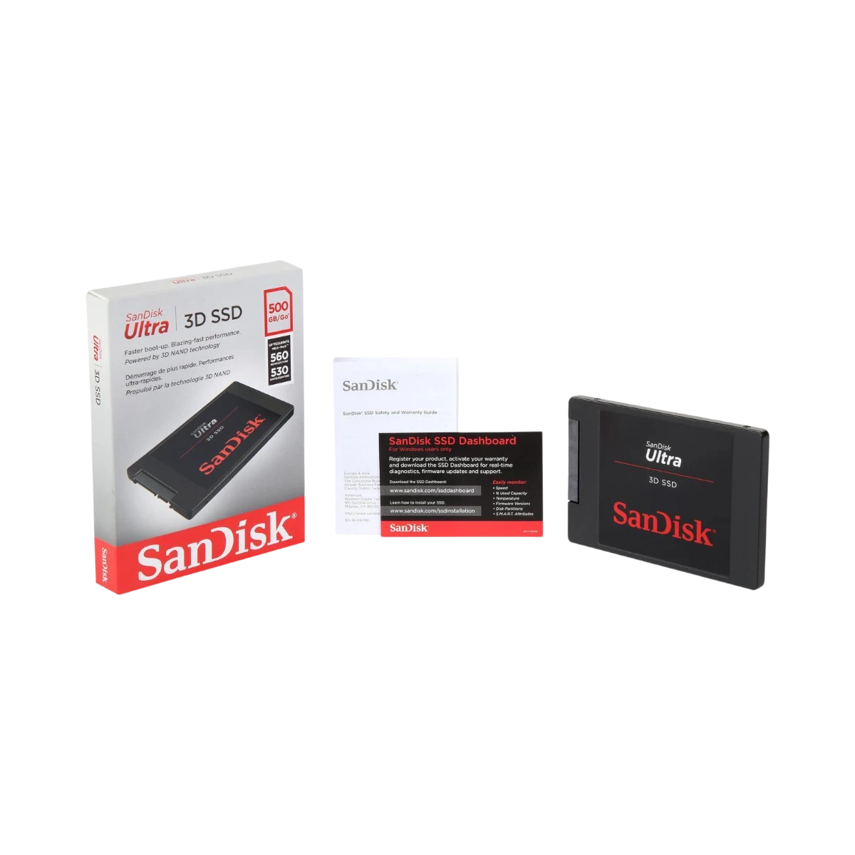 SanDisk Ultra 3D 500GB 2.5" SATA III 6 Gb/s Internal SSD — Being Shipped