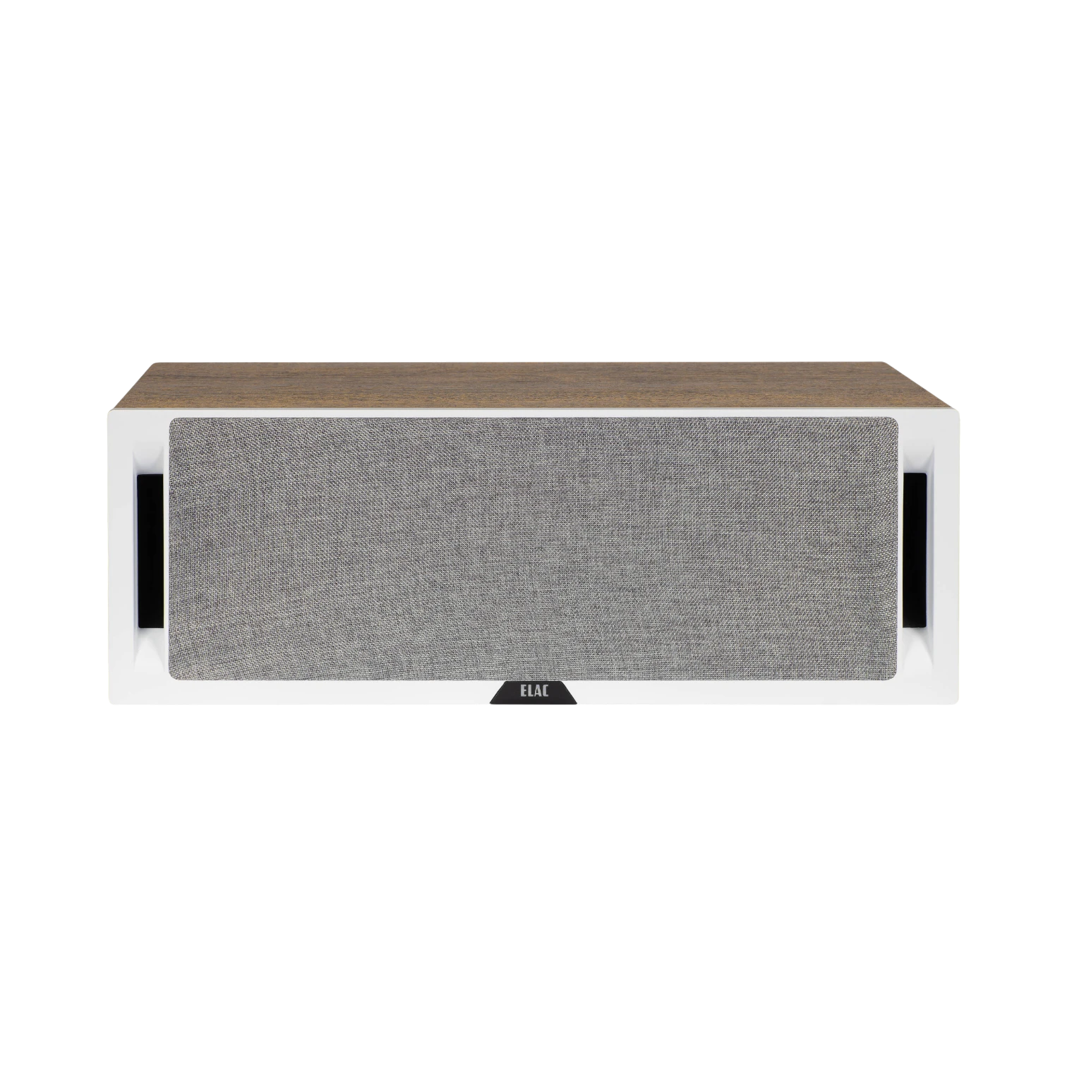 ELAC Debut Reference Two-Way Center Channel Speaker (White Baffle, Oak Cabinet) — Being Shipped