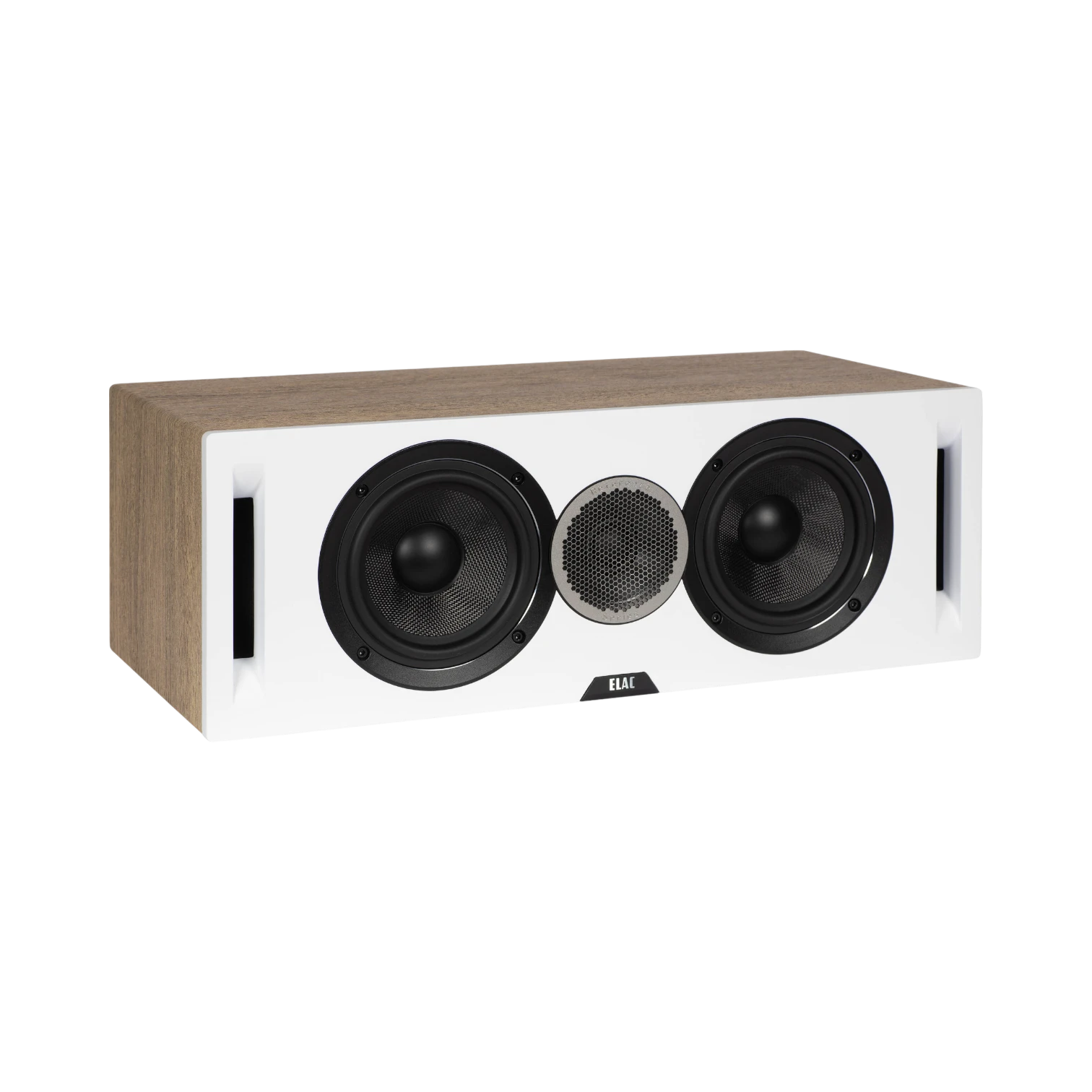 ELAC Debut Reference Two-Way Center Channel Speaker (White Baffle, Oak Cabinet) — Being Shipped