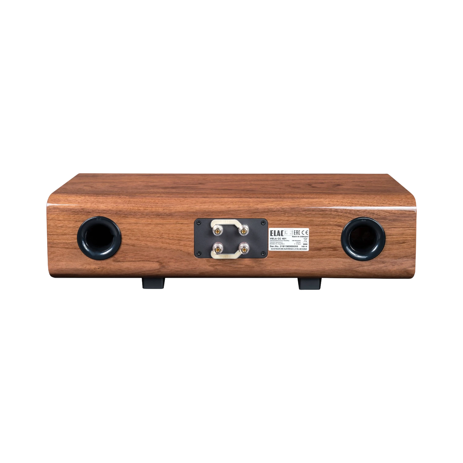 ELAC Vela CC 401 2.5-Way Center Channel Speaker (Gloss Walnut) — Being Shipped