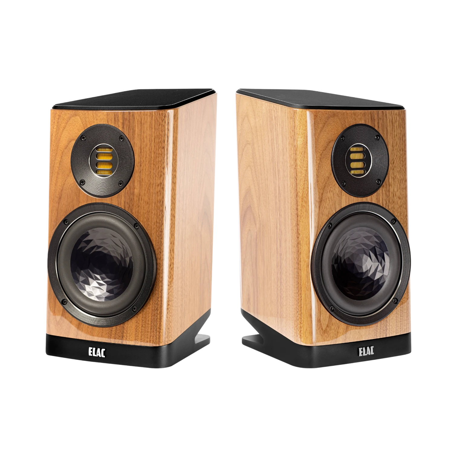 ELAC Vela BS 403 2-Way Bookshelf Speakers (Gloss Walnut, Pair) — Being Shipped