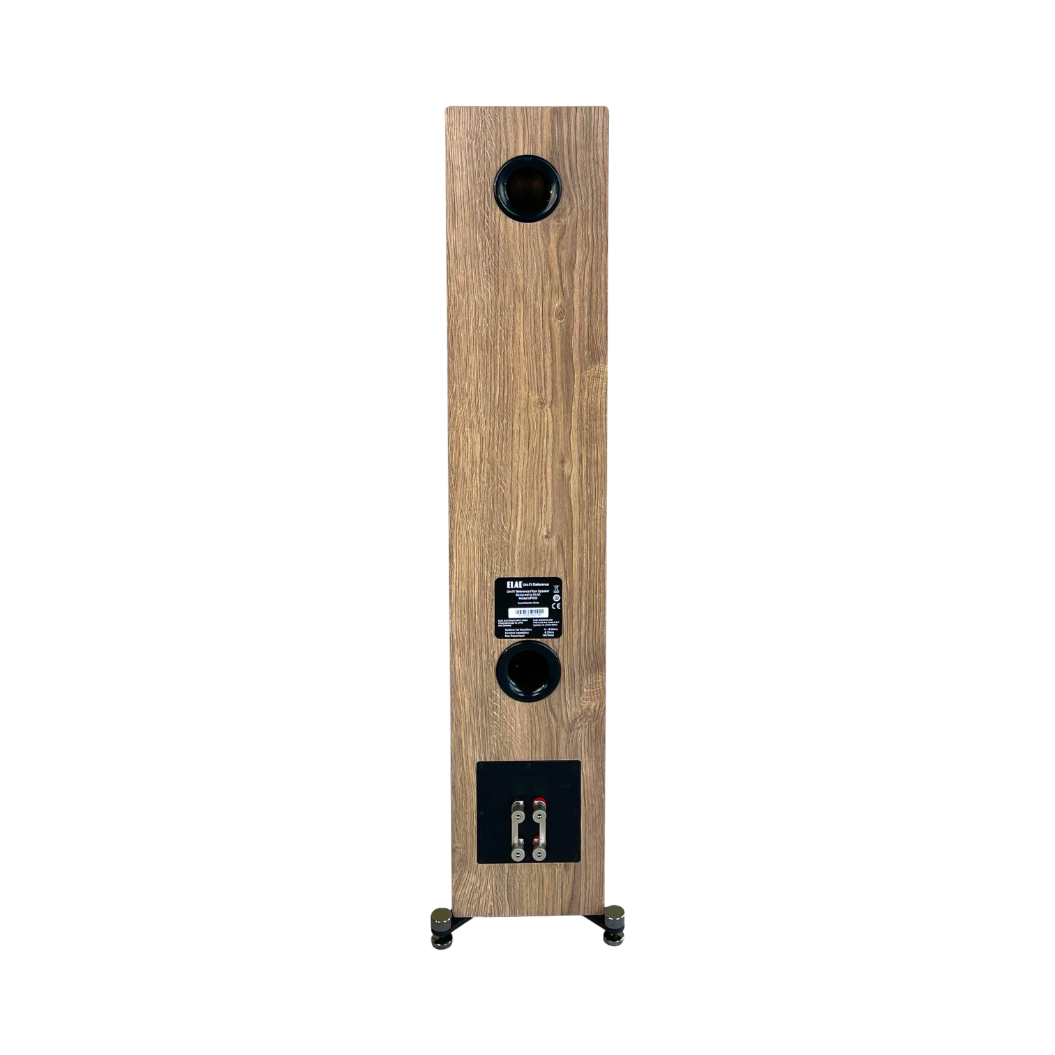 ELAC Uni-Fi Reference UFR52 Floorstanding Speaker (Satin White, Oak Sides) — Being Shipped