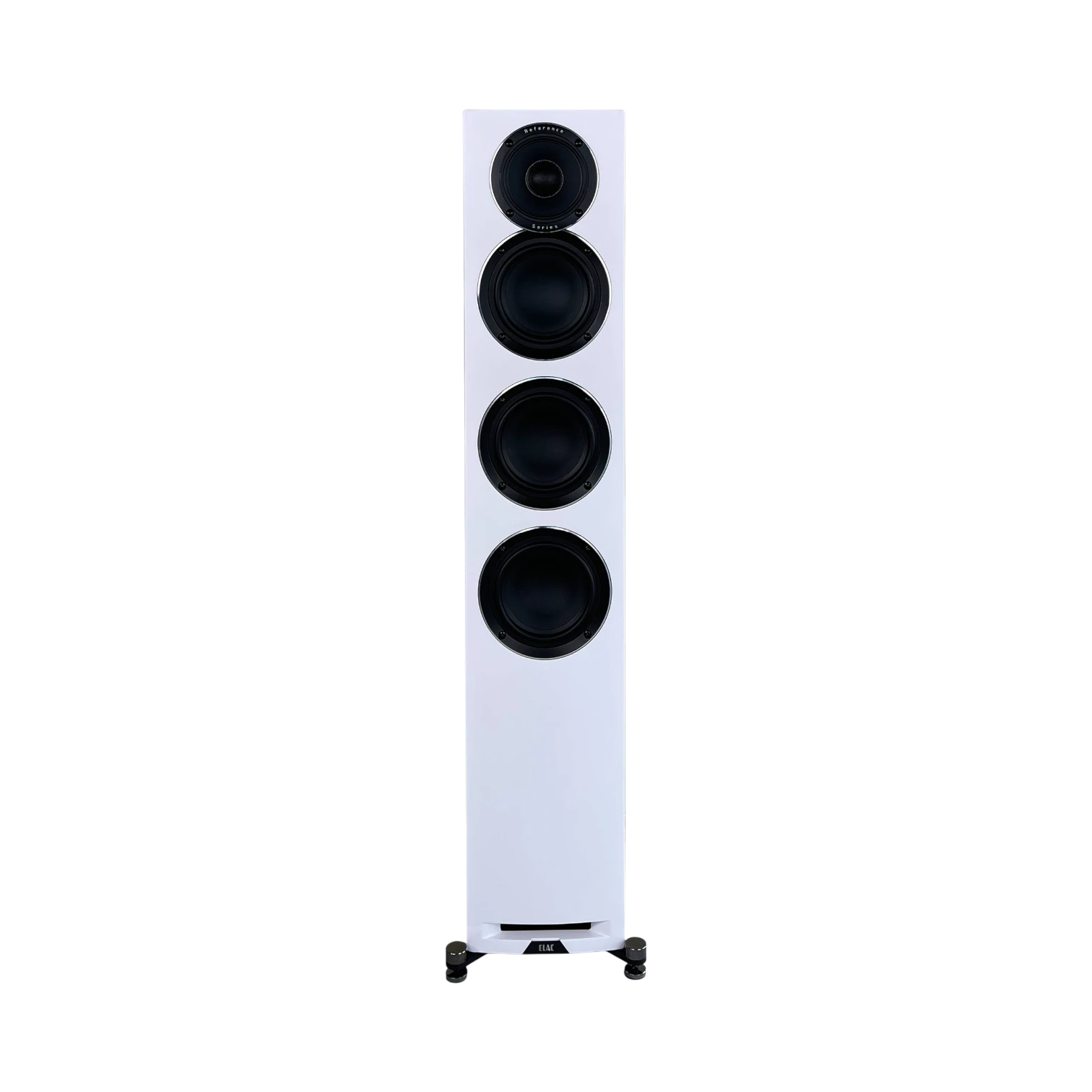 ELAC Uni-Fi Reference UFR52 Floorstanding Speaker (Satin White, Oak Sides) — Being Shipped