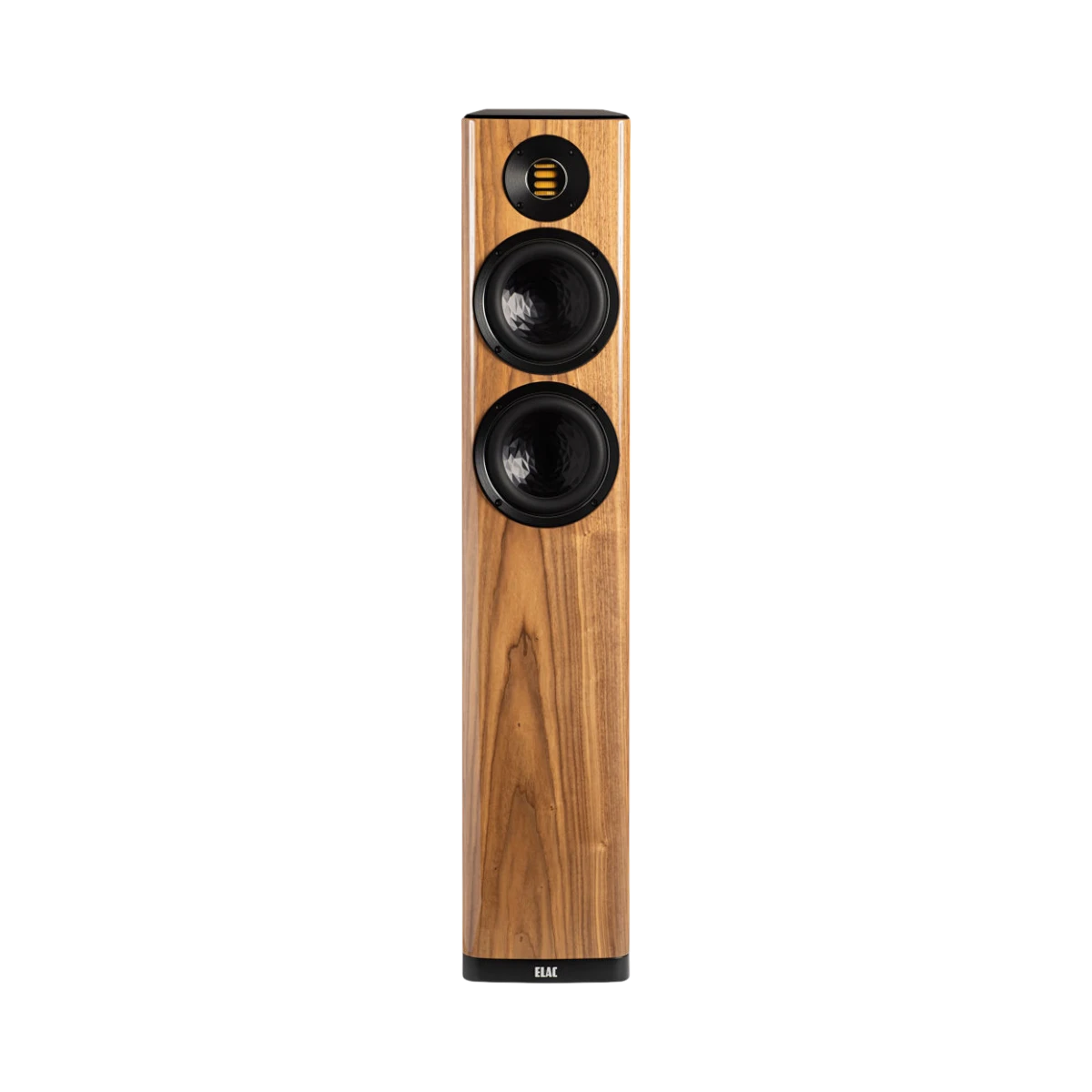 ELAC Vela FS 407 2.5-Way Floorstanding Speaker (Gloss Walnut, Single) — Being Shipped