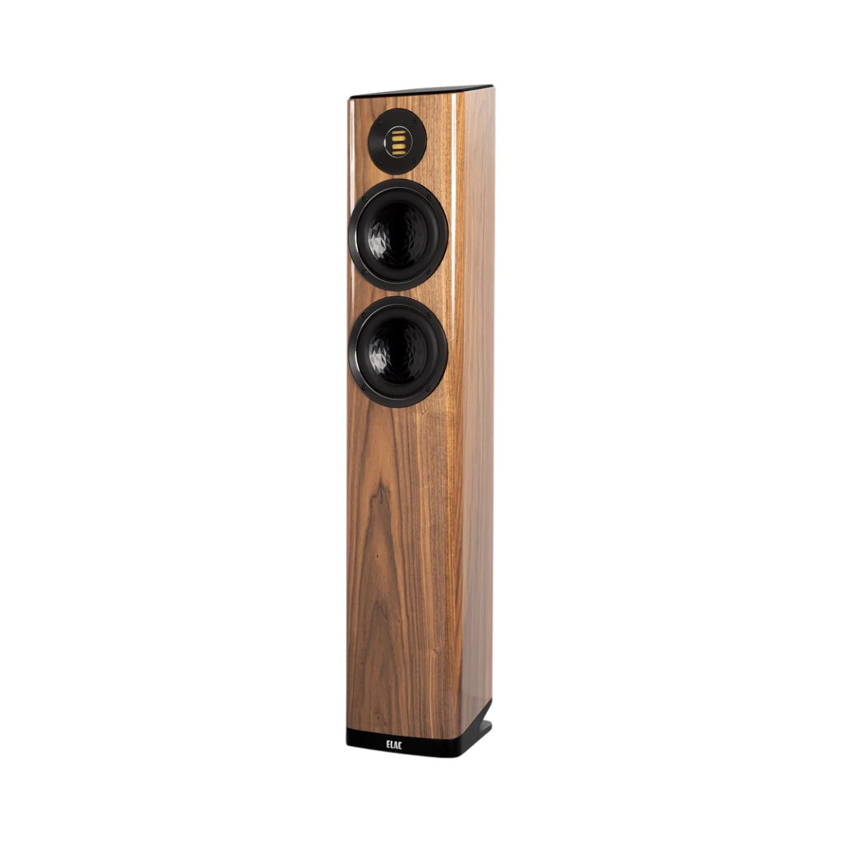 ELAC Vela FS 407 2.5-Way Floorstanding Speaker (Gloss Walnut, Single) — Being Shipped