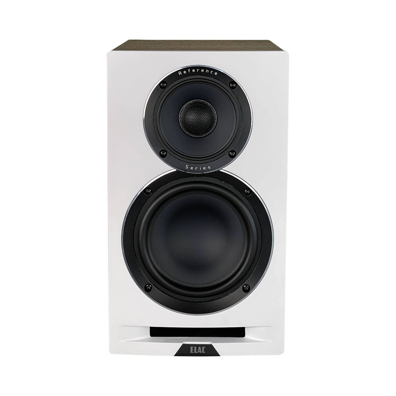 ELAC Uni-Fi Reference UBR62 3-Way Bookshelf Speakers (Satin White with Oak Sides, Pair) — Being Shipped