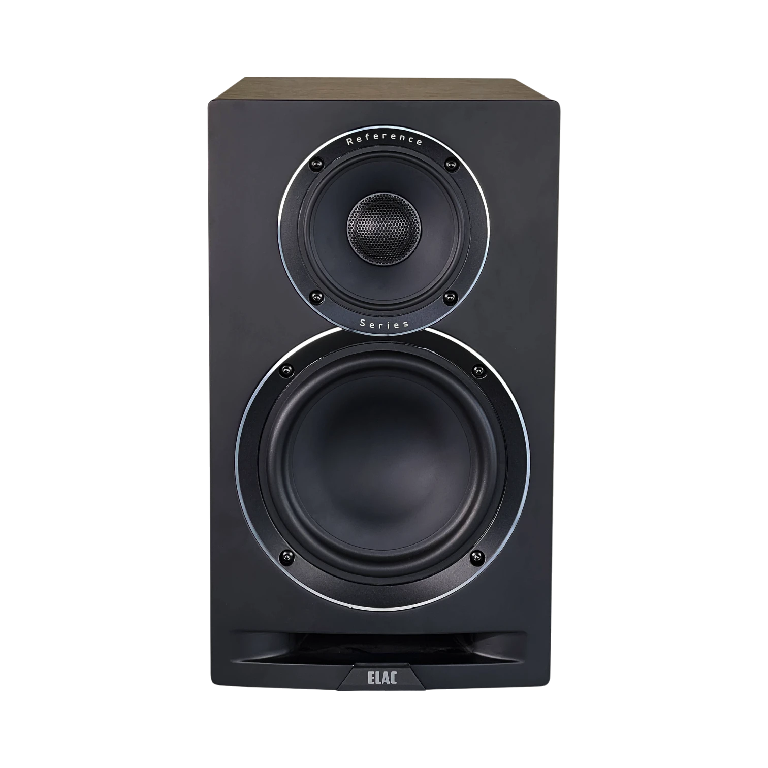 ELAC Uni-Fi Reference UBR62 3-Way Bookshelf Speakers (Satin Black with Walnut Sides, Pair) — Being Shipped