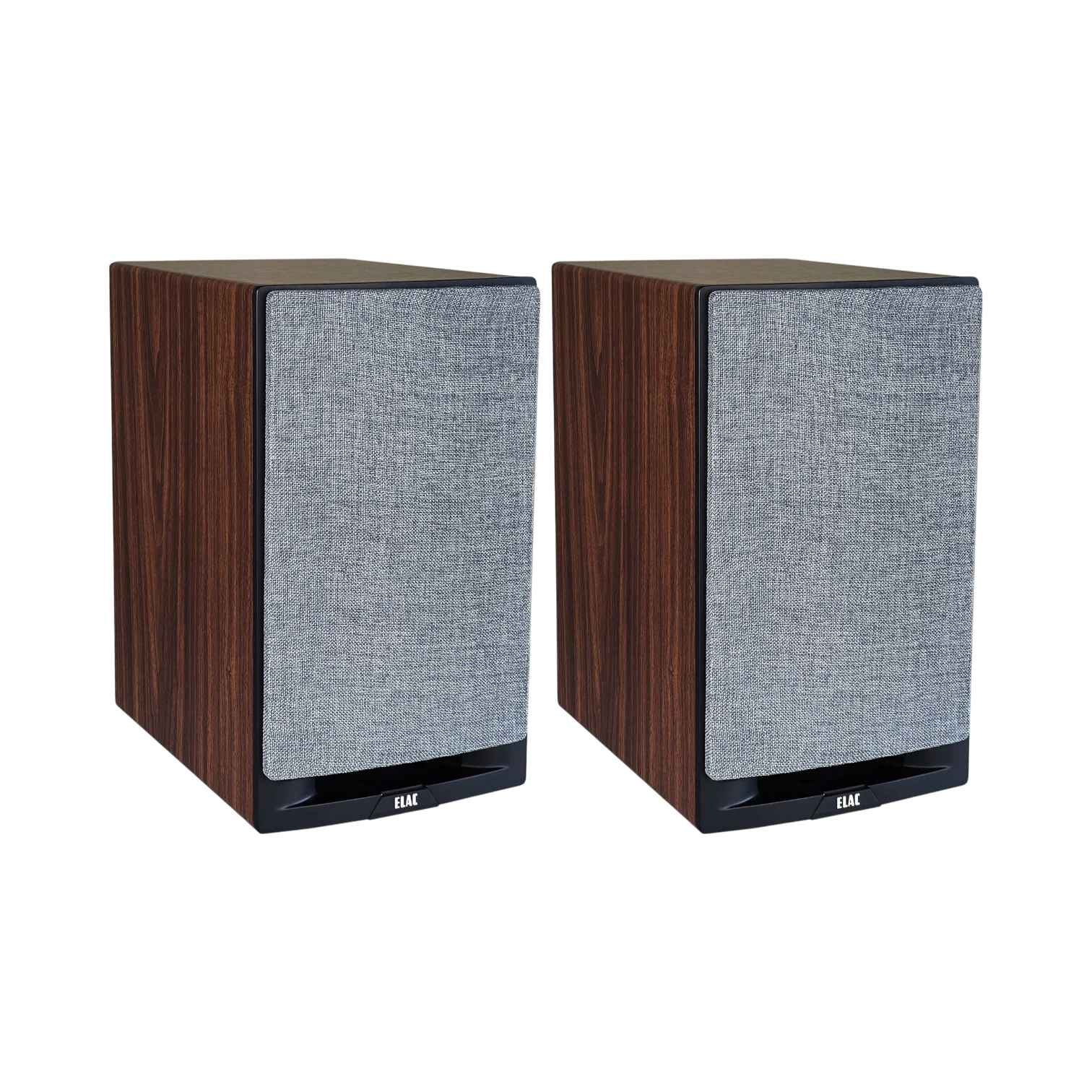 ELAC Uni-Fi Reference UBR62 3-Way Bookshelf Speakers (Satin Black with Walnut Sides, Pair) — Being Shipped