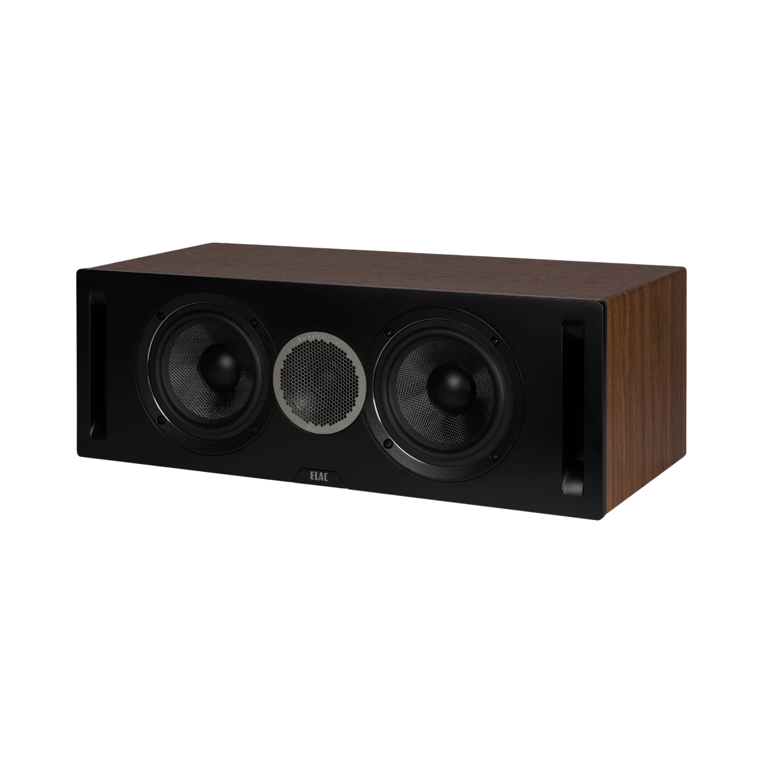 ELAC Debut Reference Two-Way Center Channel Speaker (Black Baffle, Walnut Cabinet) — Being Shipped