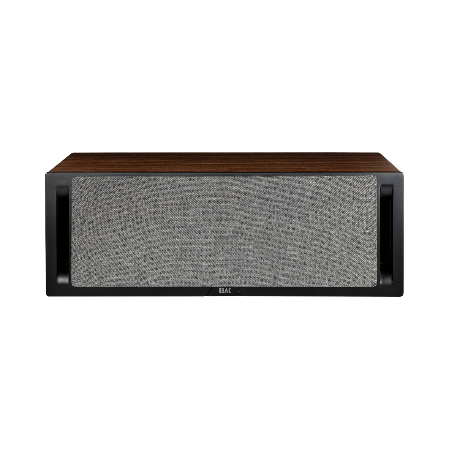 ELAC Debut Reference Two-Way Center Channel Speaker (Black Baffle, Walnut Cabinet) — Being Shipped