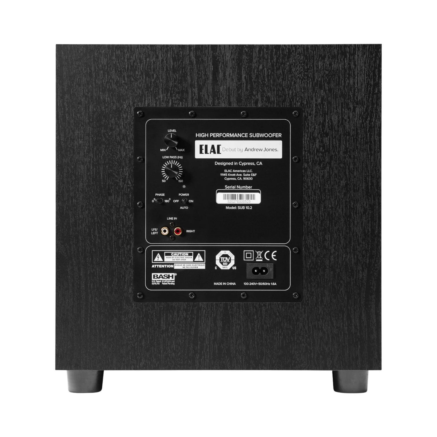 ELAC Debut 2.0 S10.2 10" 200W Powered Subwoofer (Black) — Being Shipped