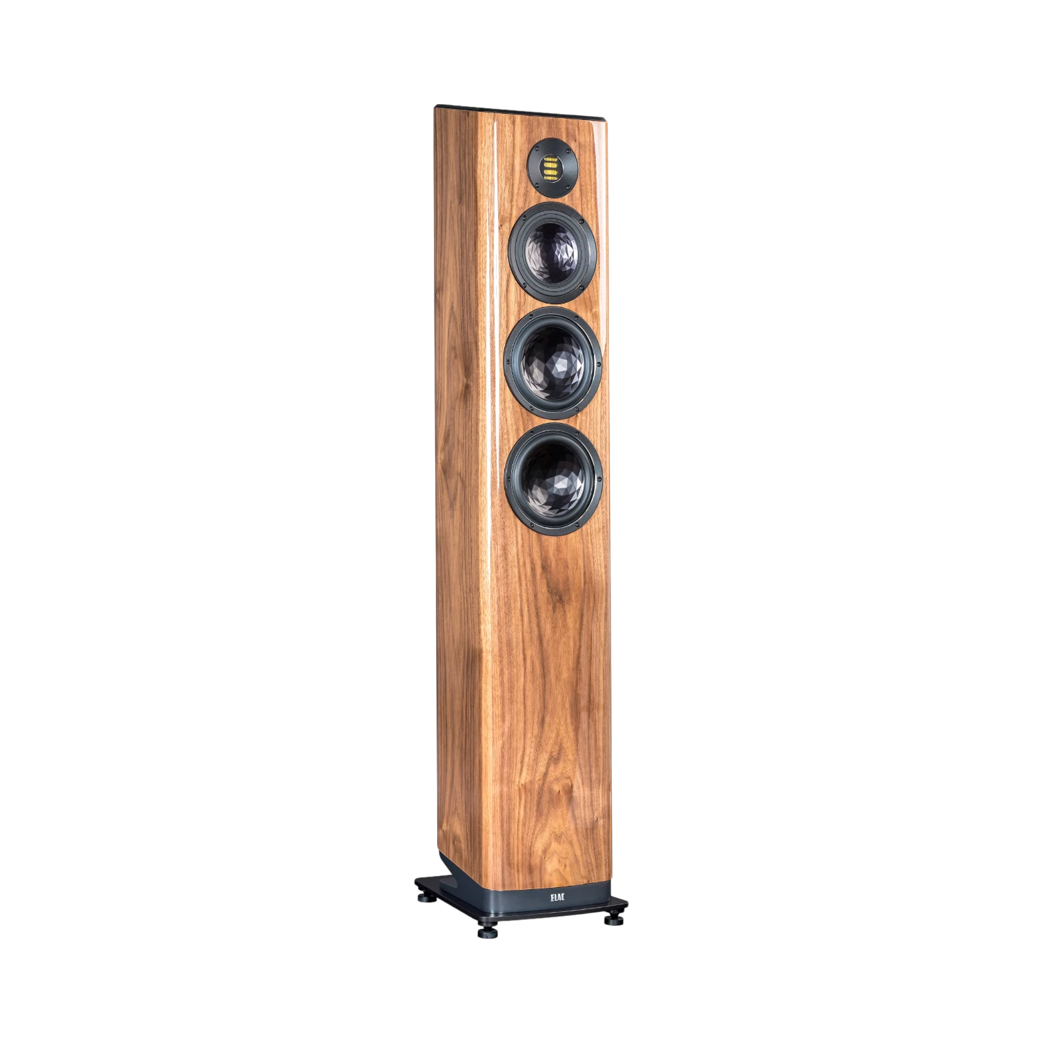 ELAC Vela FS 409 3.5-Way Floorstanding Speaker (Gloss Walnut, Single) — Being Shipped