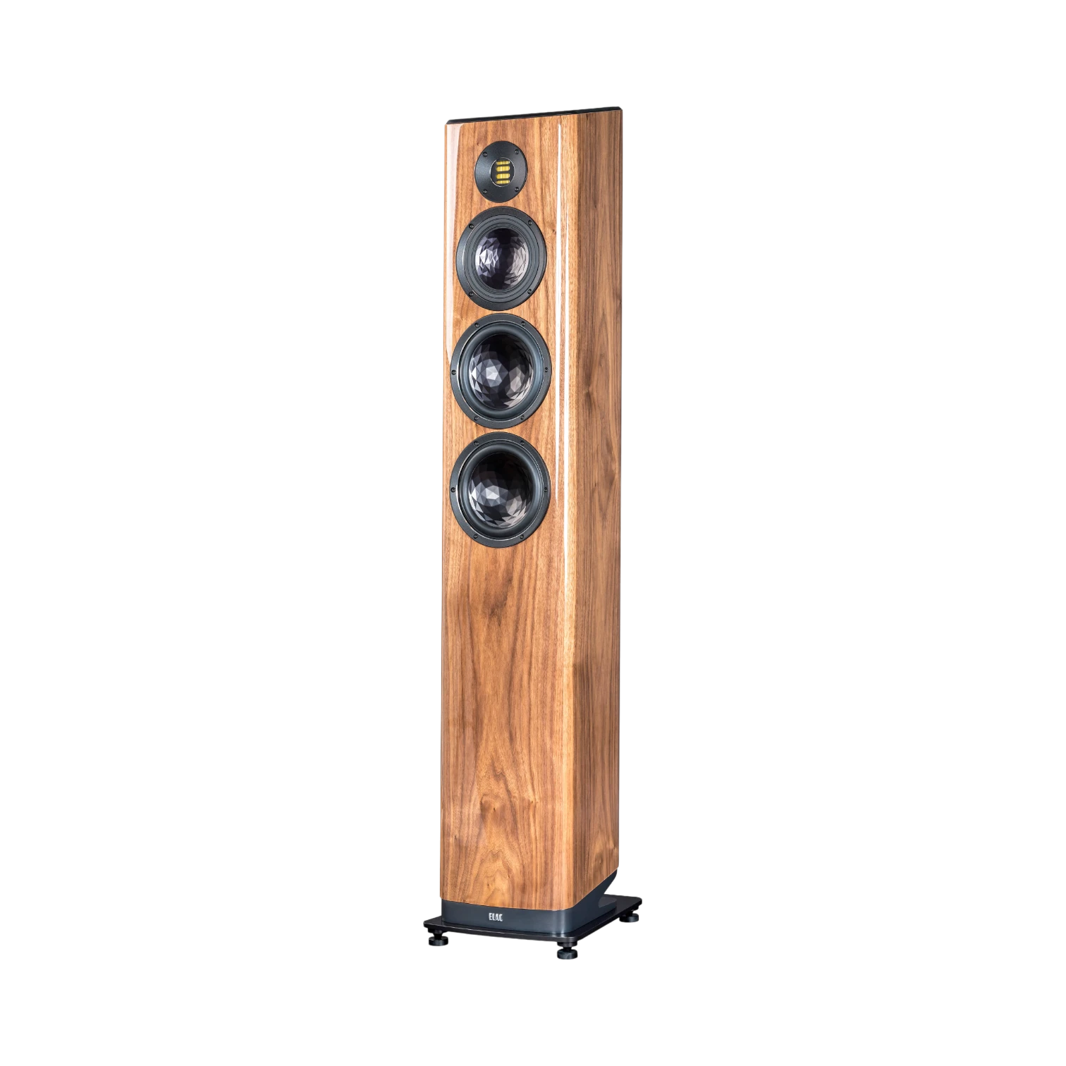 ELAC Vela FS 409 3.5-Way Floorstanding Speaker (Gloss Walnut, Single) — Being Shipped