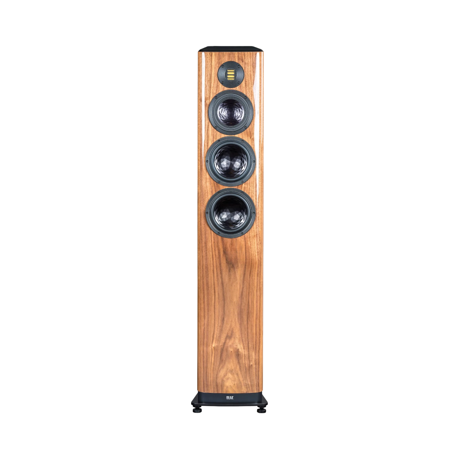 ELAC Vela FS 409 3.5-Way Floorstanding Speaker (Gloss Walnut, Single) — Being Shipped