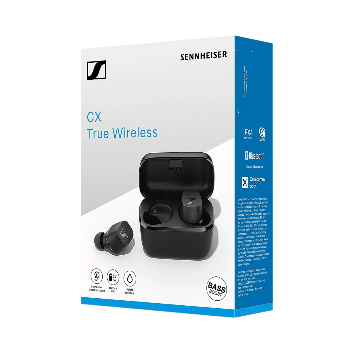 Sennheiser CX True Wireless Bluetooth In-Ear Earbuds (Black) — Being Shipped