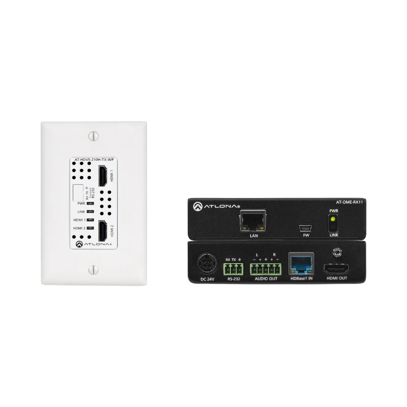 Atlona 4K HDMI over HDBaseT 2x1 Switch Wall Plate Extender Kit — Being Shipped