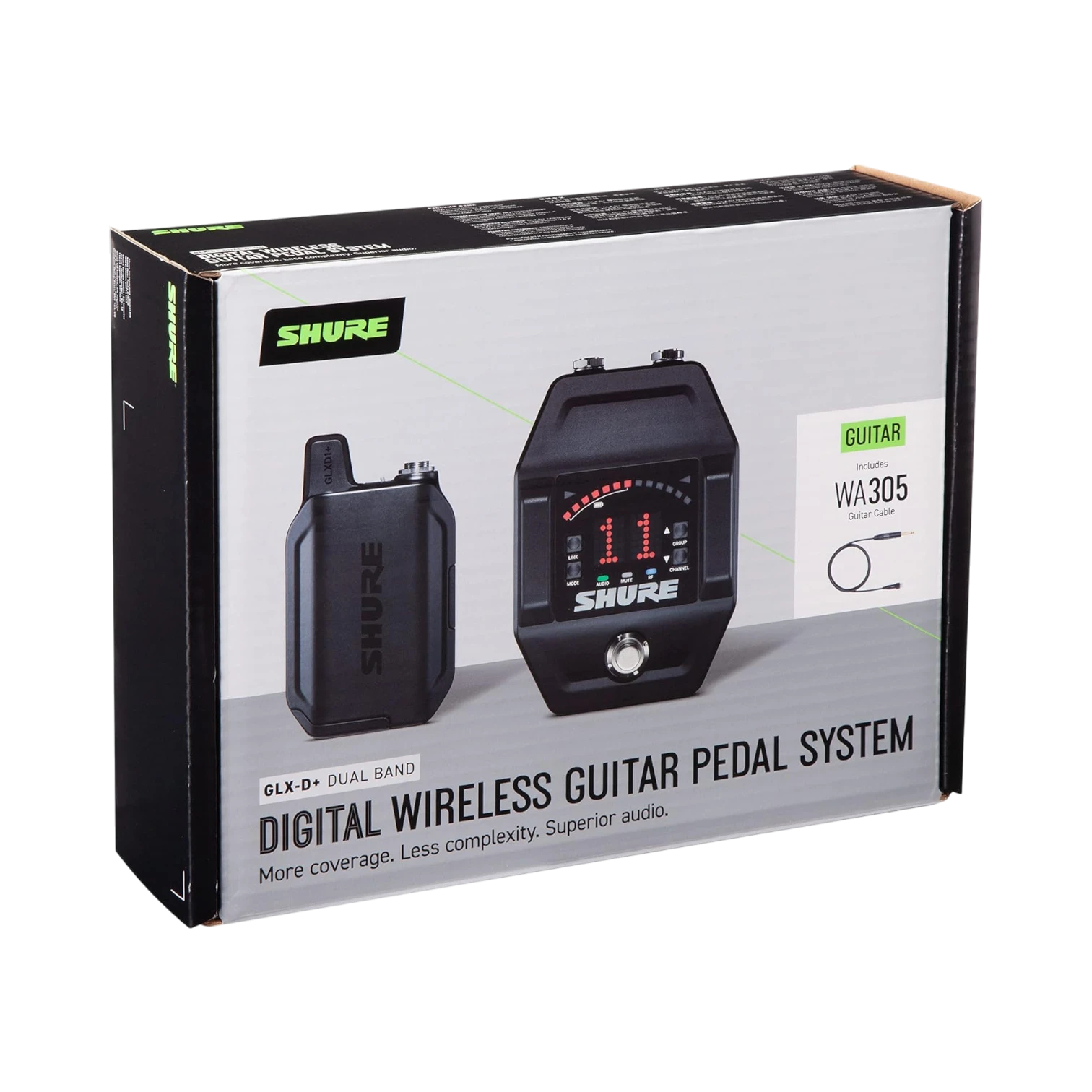 Shure GLXD16+ Dual-Band Wireless Guitar Pedal System — Being Shipped