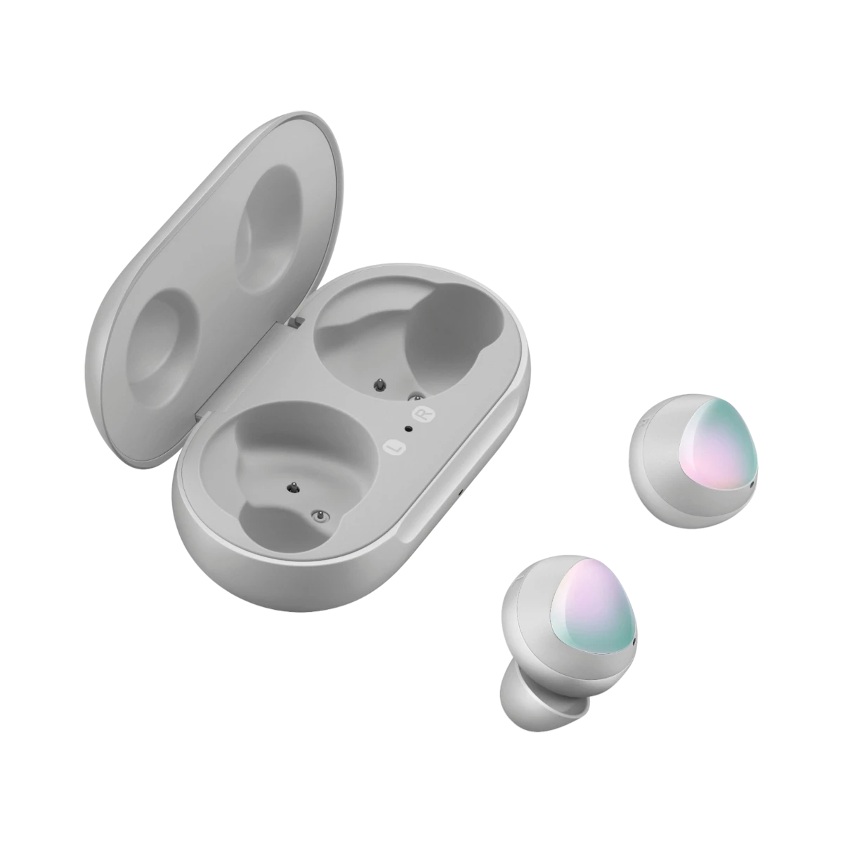 Samsung Galaxy Buds True Wireless Earbuds with Charging Case (Aura Glow Silver) — Being Shipped