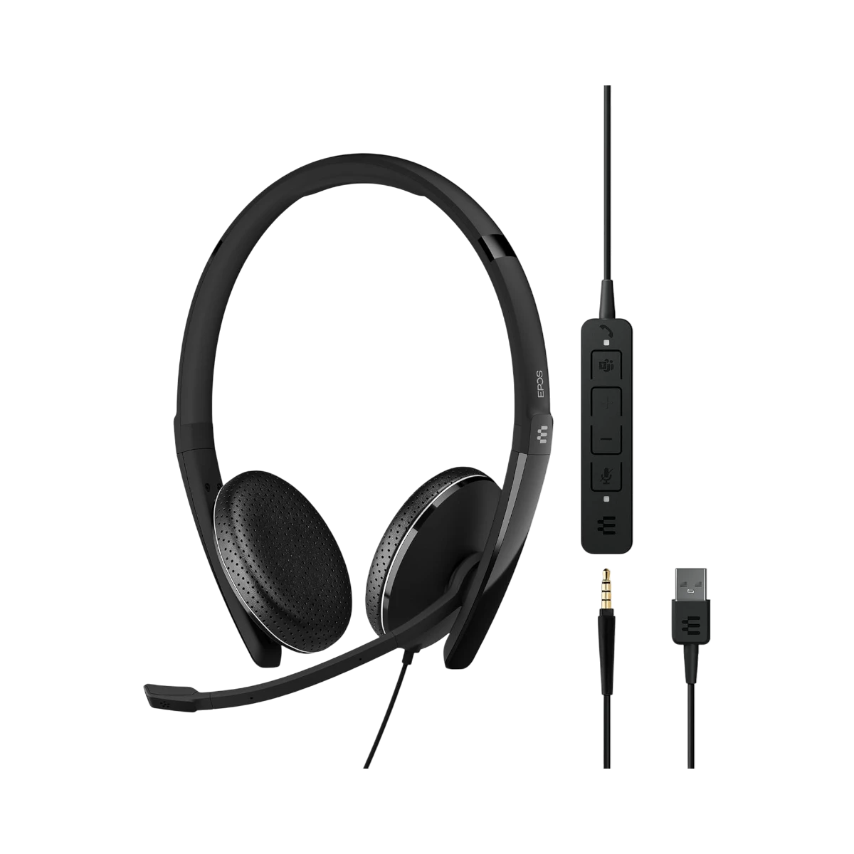 EPOS ADAPT 165T USB II 3.5mm Jack Wired Stereo Headset — Being Shipped