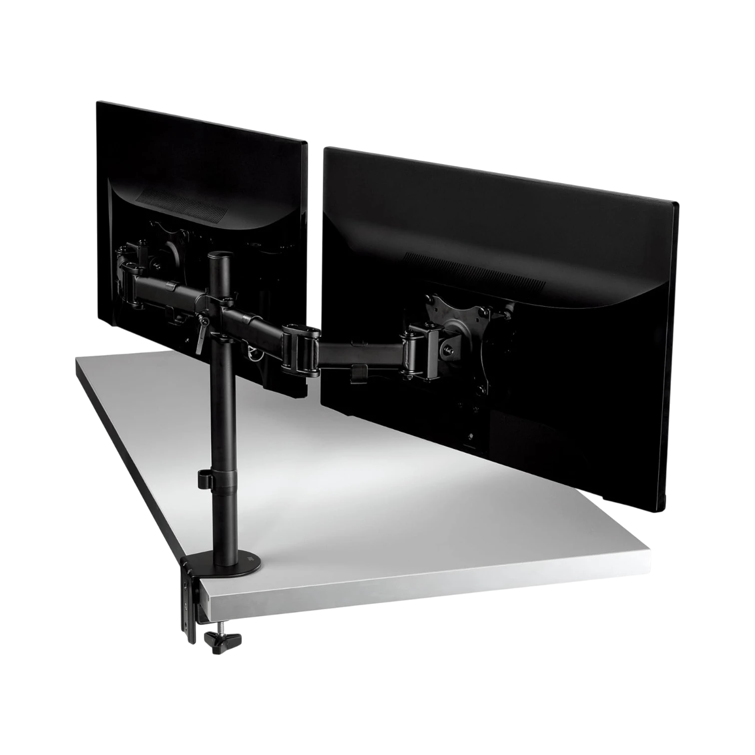 3M MM200B Fully Adjustable Dual Monitor Mount (Black) — Being Shipped