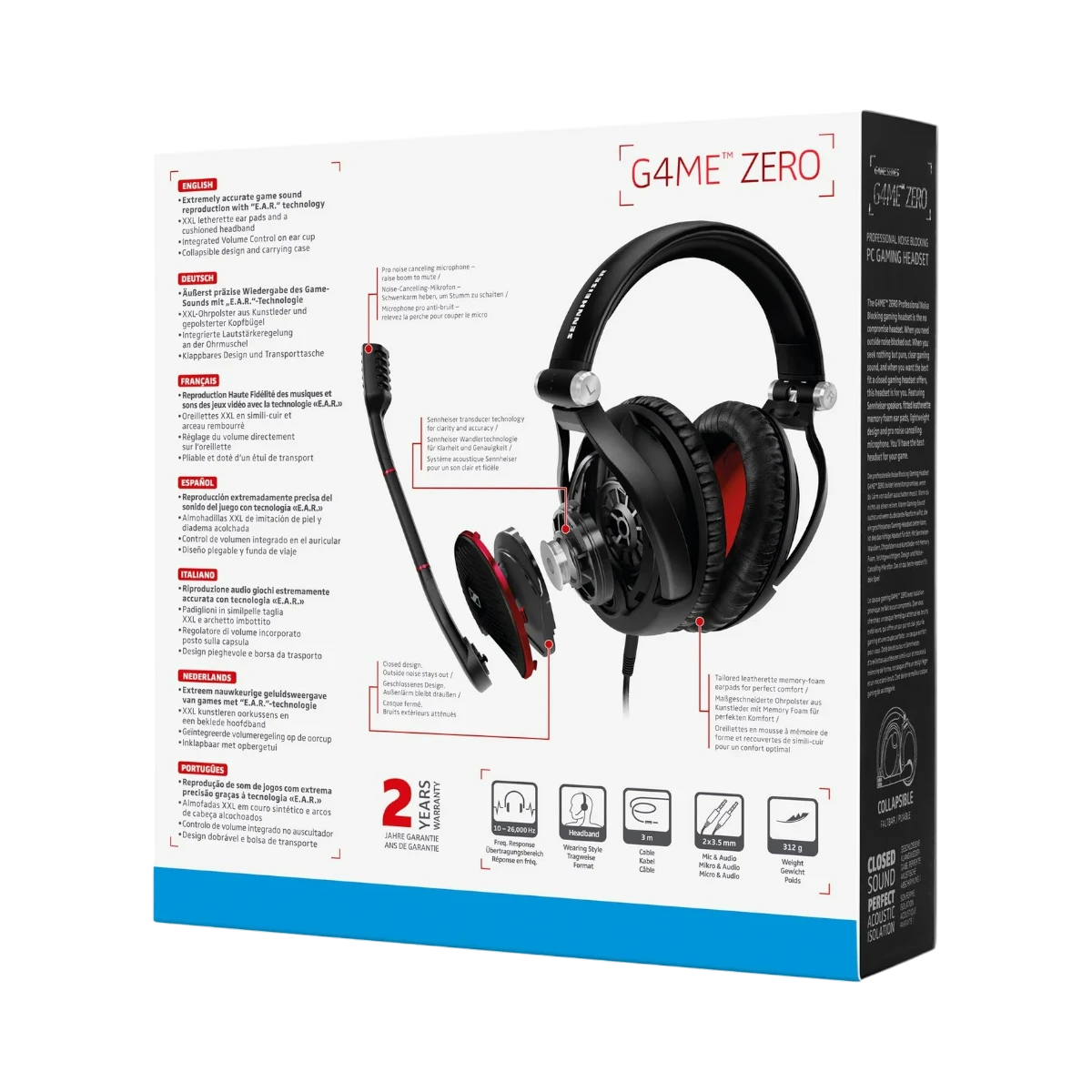 Sennheiser Game Zero Noise Cancelling Mic Closed Back Gaming Headset — Being Shipped