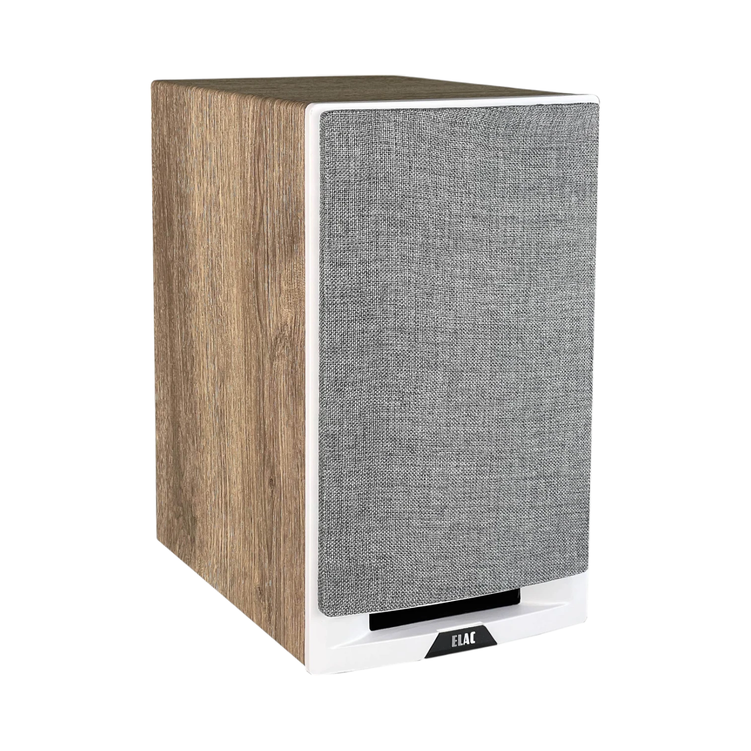 ELAC Uni-Fi Reference UBR62 3-Way Bookshelf Speakers (Satin White with Oak Sides, Pair) — Being Shipped