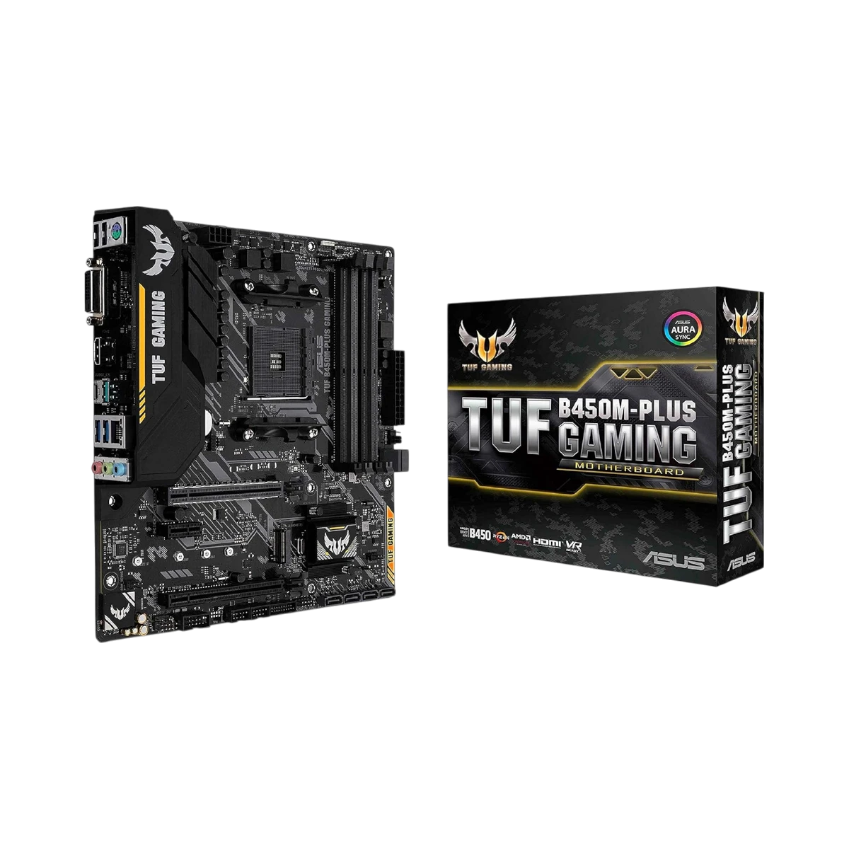 ASUS TUF B450M-Plus Gaming AM4 Micro-ATX Motherboard — Being Shipped