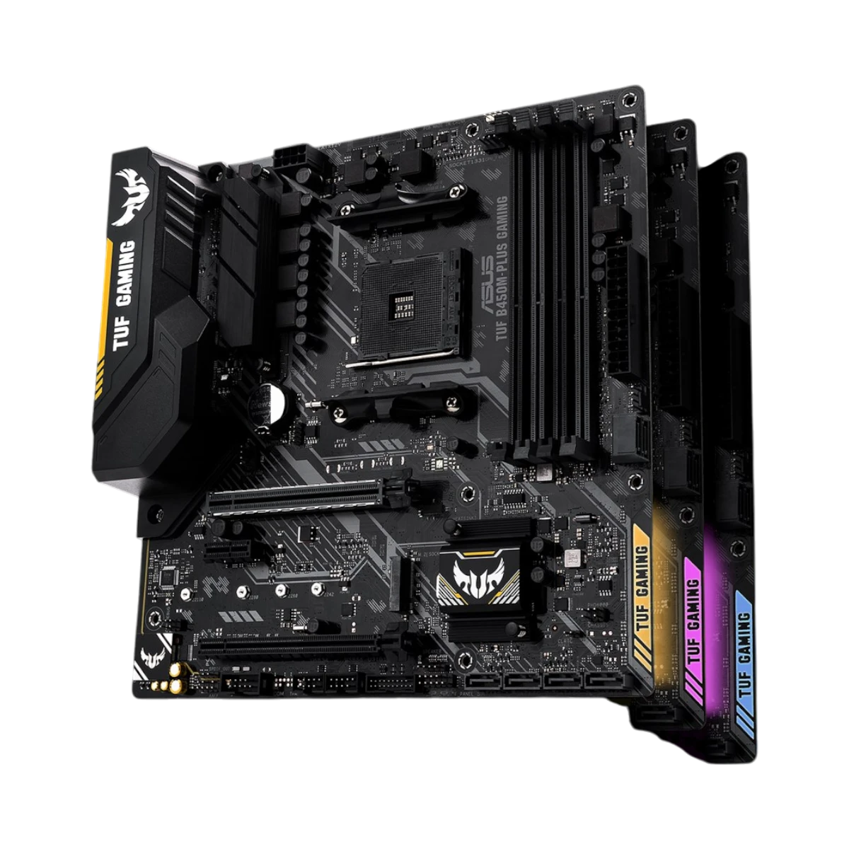 ASUS TUF B450M-Plus Gaming AM4 Micro-ATX Motherboard — Being Shipped