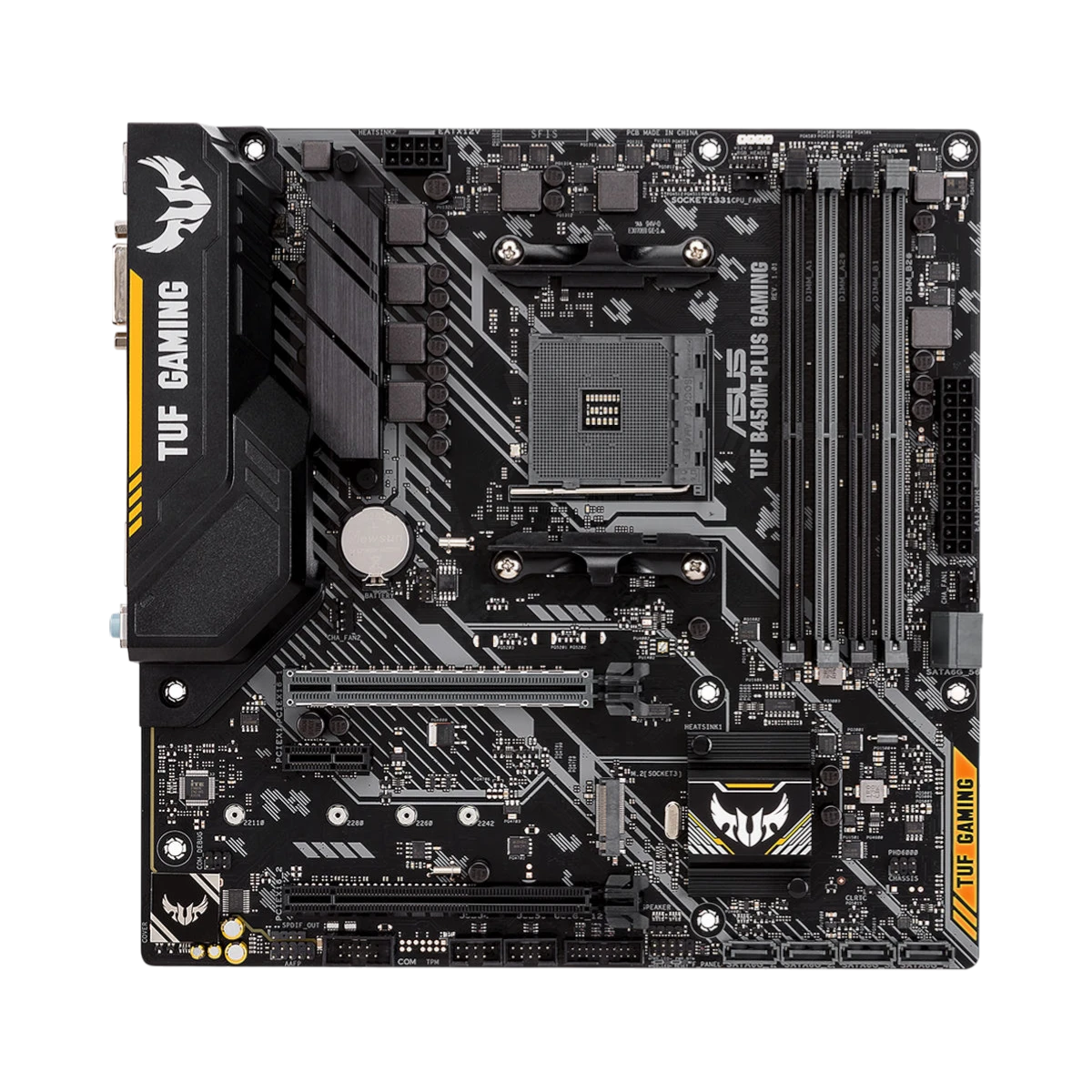 ASUS TUF B450M-Plus Gaming AM4 Micro-ATX Motherboard — Being Shipped