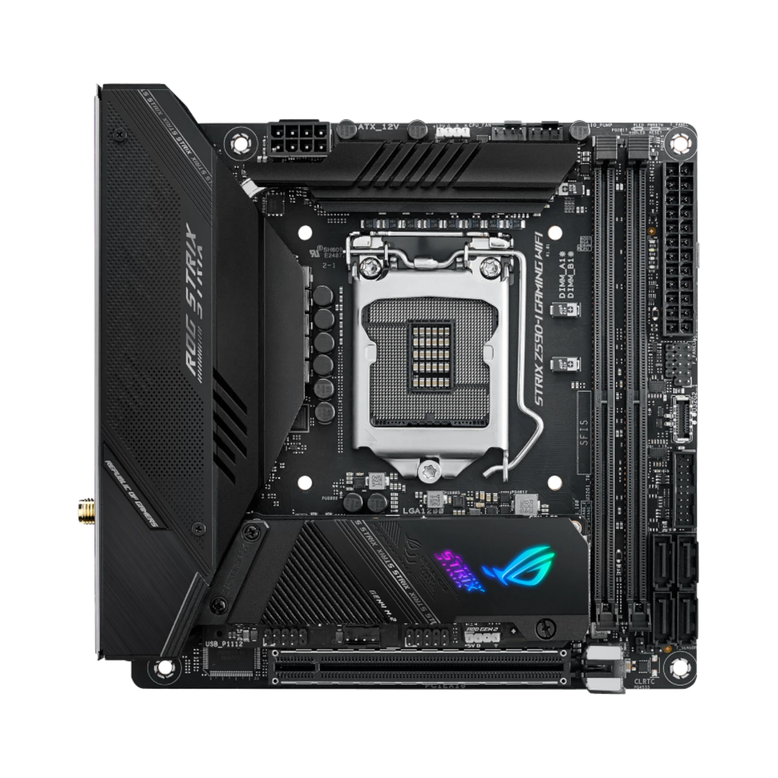 ASUS ROG STRIX Z590-I GAMING WIFI LGA1200 Mini-ITX Motherboard — Being Shipped