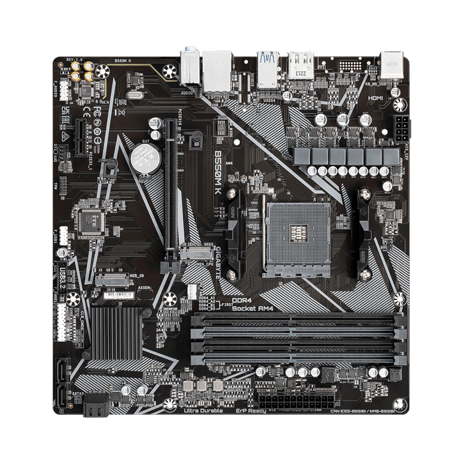 Gigabyte B550M K AM4 Micro-ATX Motherboard — Being Shipped