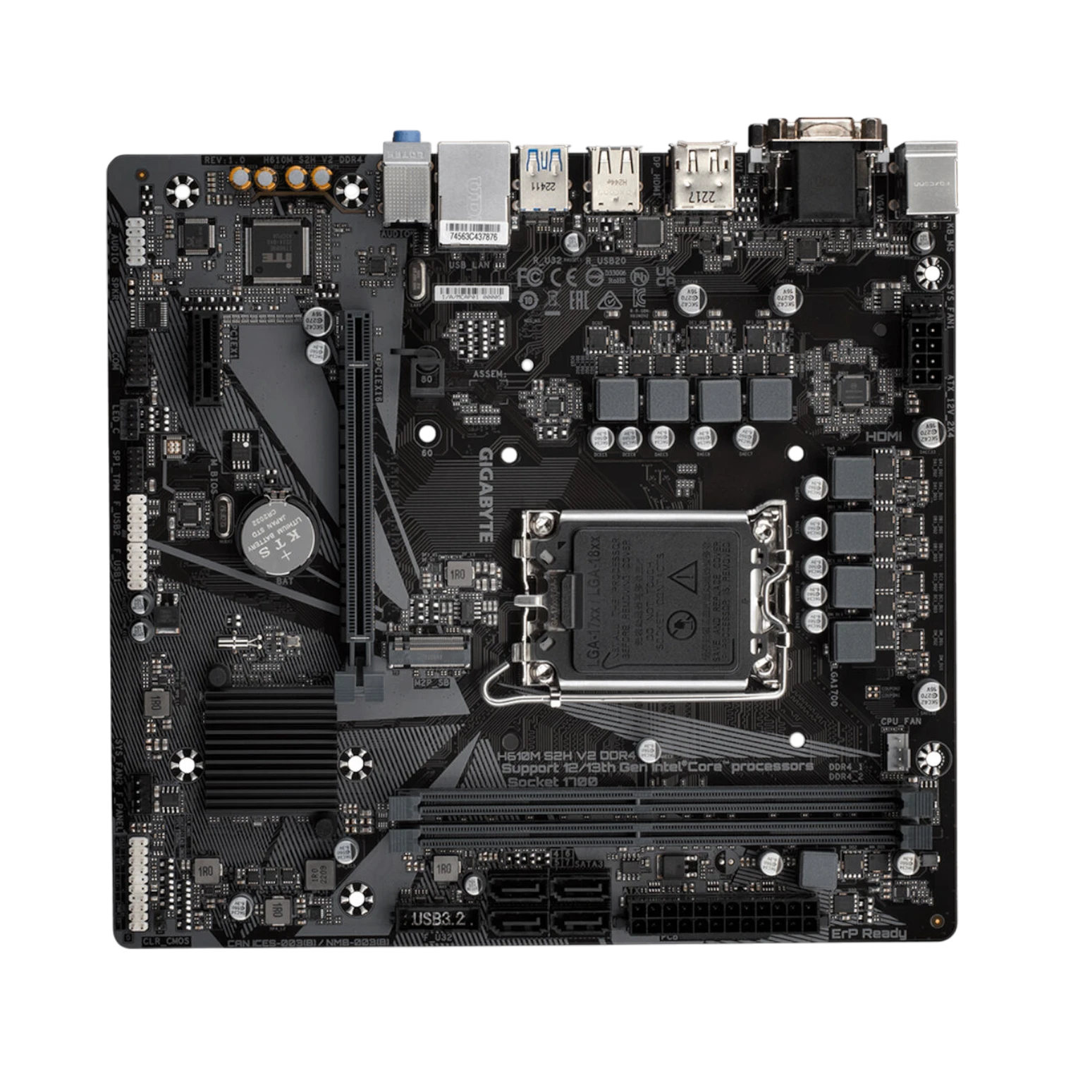 Gigabyte H610M S2H V2 DDR4 LGA 1700 Micro-ATX Motherboard — Being Shipped