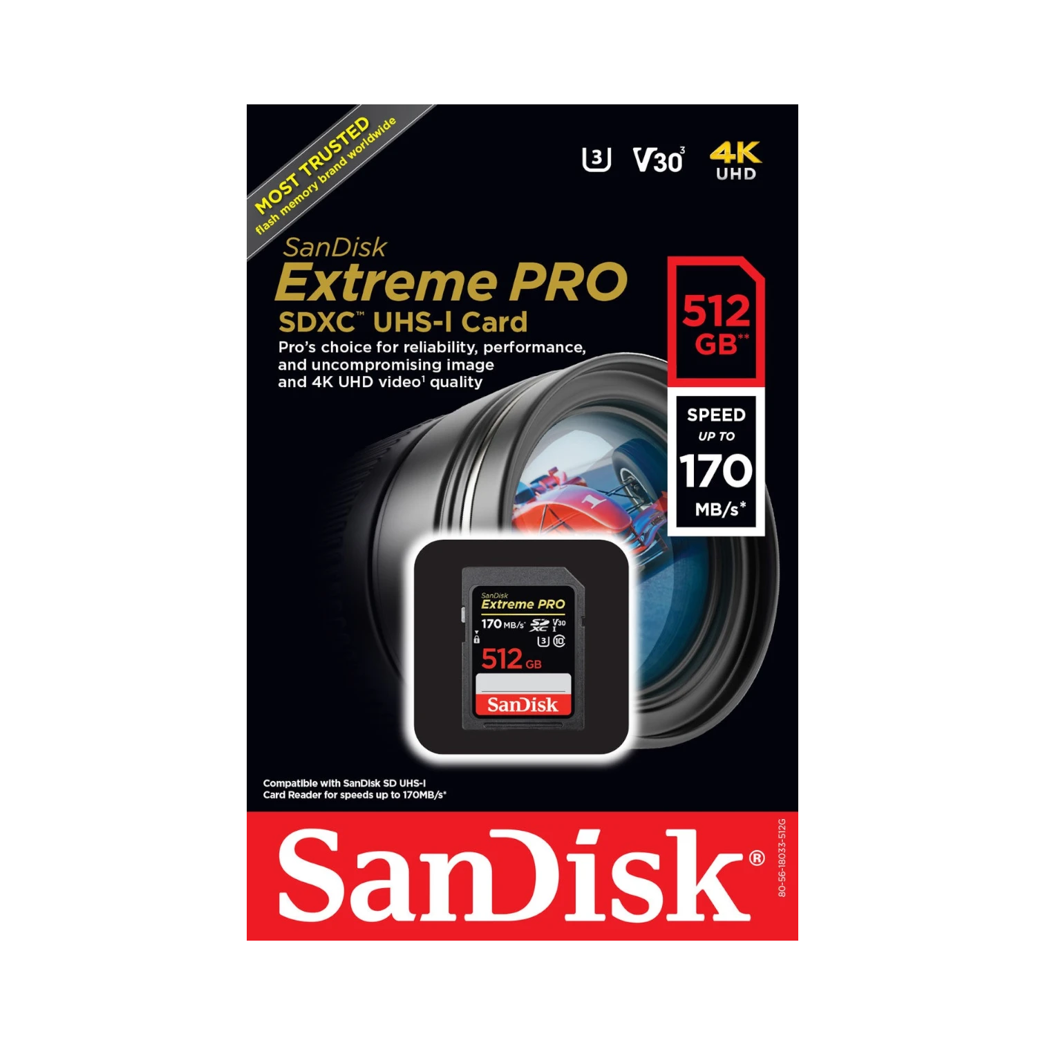 SanDisk Extreme PRO 512GB UHS-I SDXC Memory Card — Being Shipped