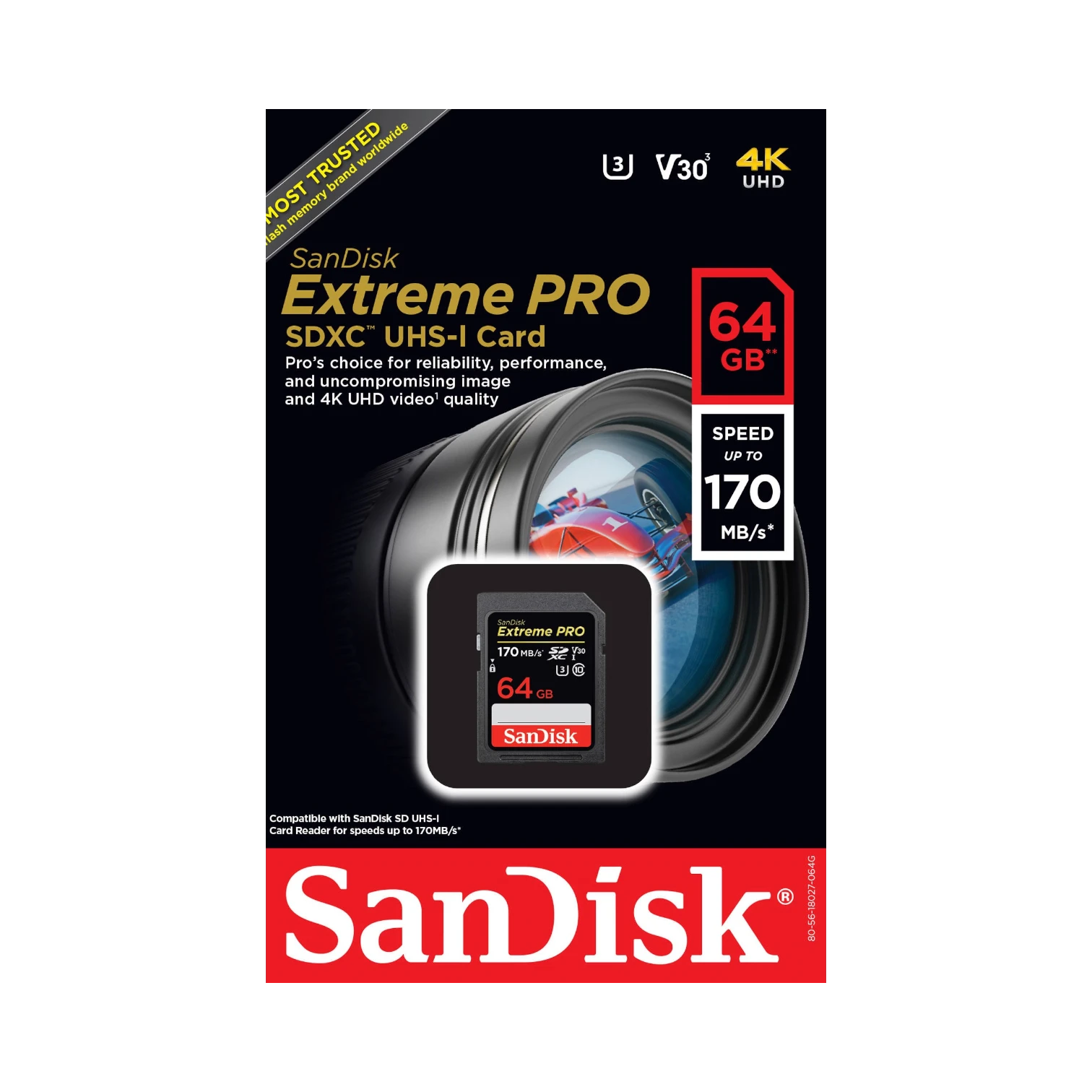 SanDisk Extreme PRO 64GB UHS-I SDXC Memory Card — Being Shipped