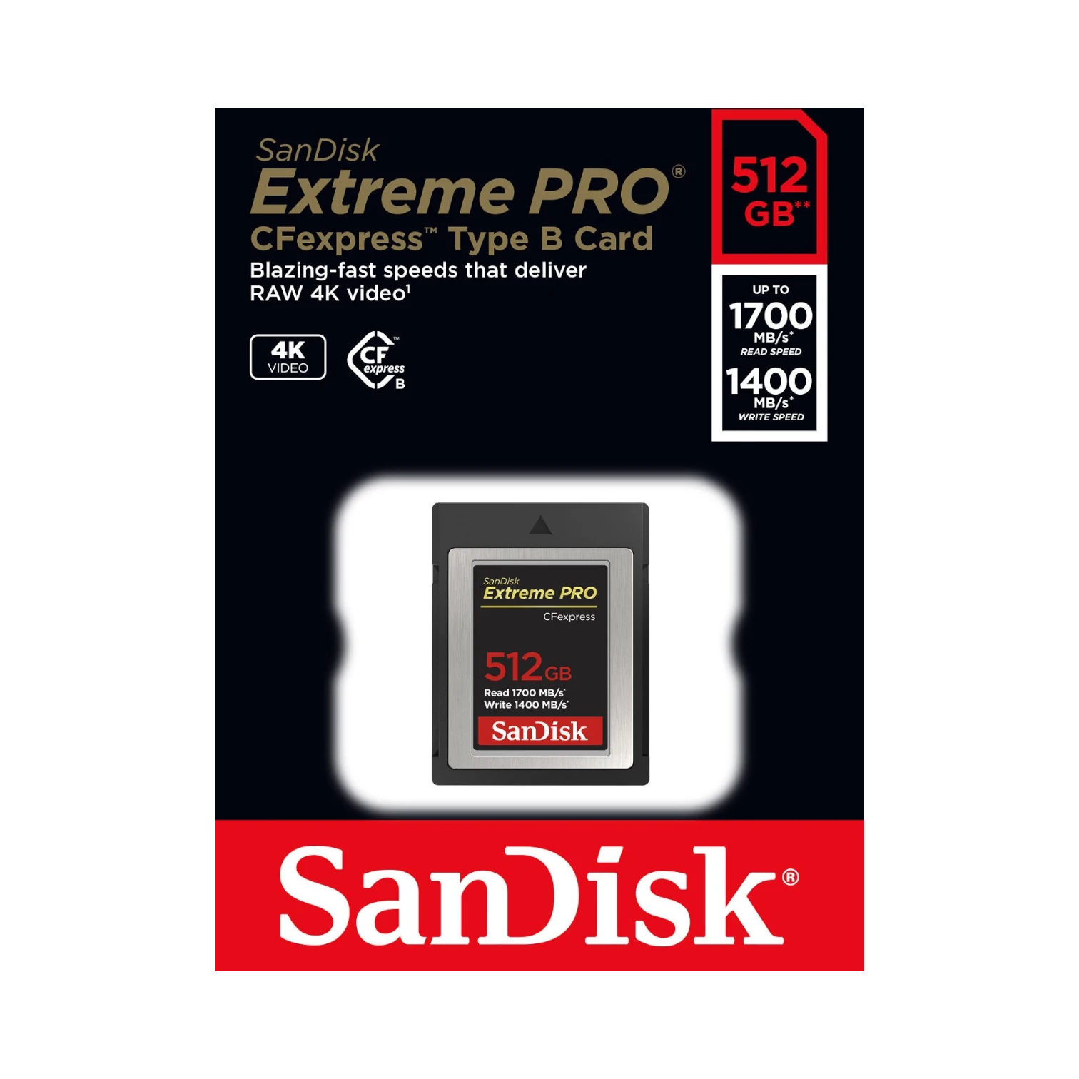 SanDisk Extreme PRO CFexpress 512GB Card Type B Memory Card — Being Shipped