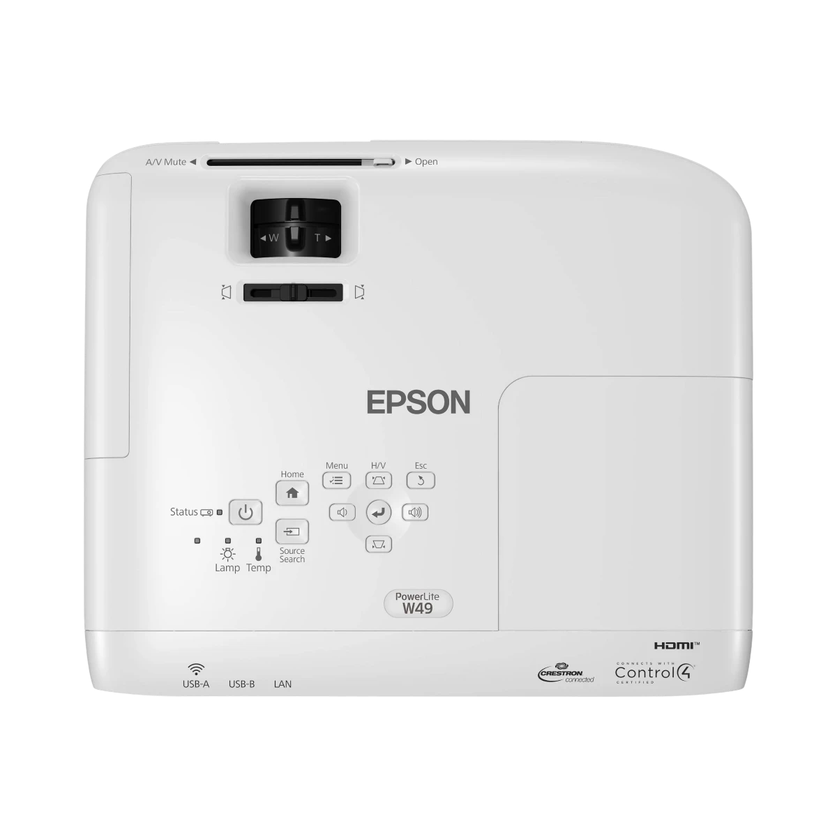 Epson PowerLite W49 3800-Lumen WXGA 3LCD Projector — Being Shipped