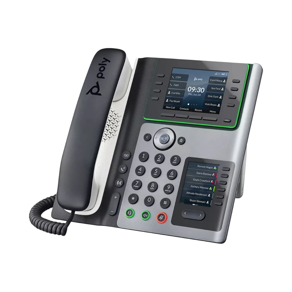 ClearOne Poly Edge E400 IP Desk Phone with 8-Line Keys & Bluetooth — Being Shipped