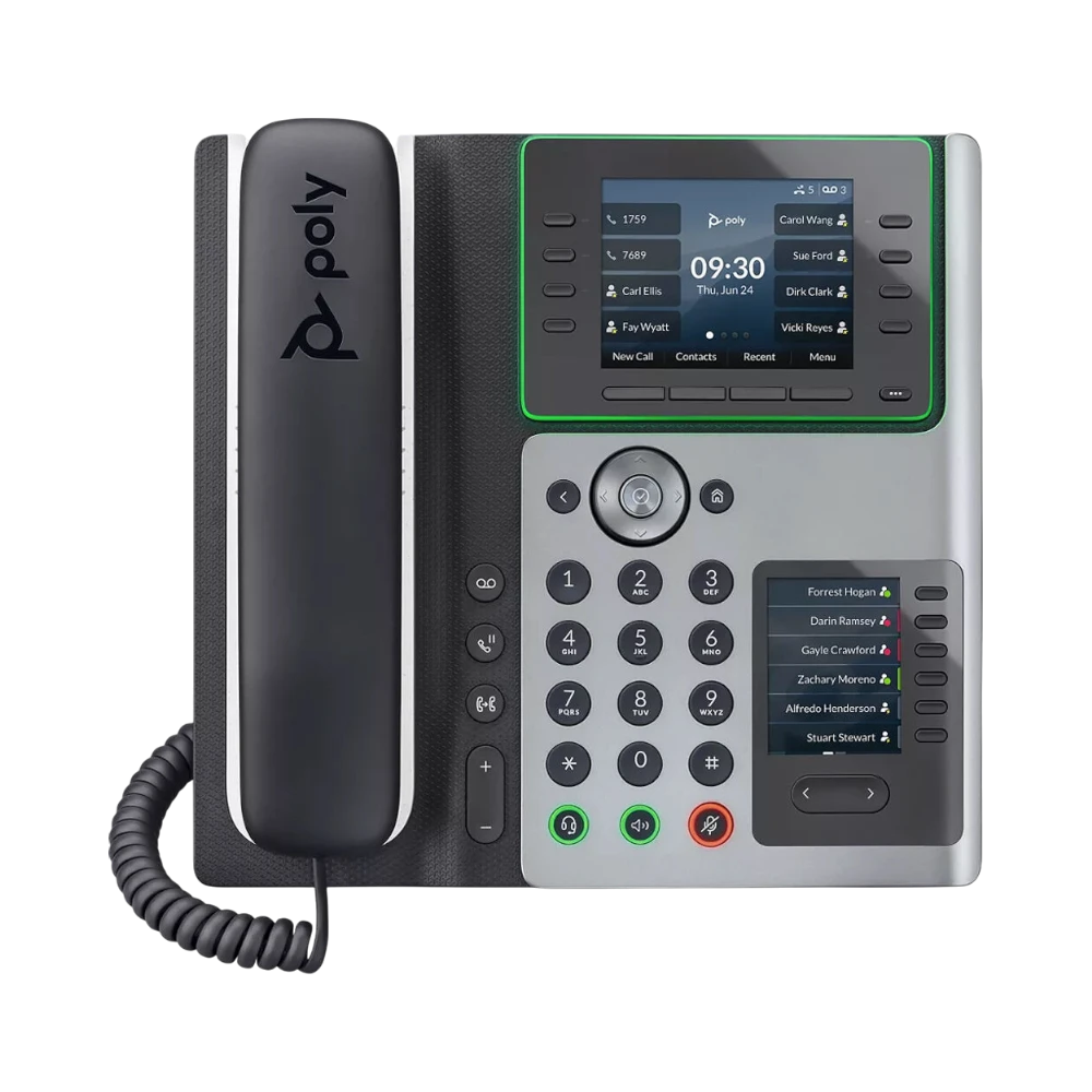 ClearOne Poly Edge E400 IP Desk Phone with 8-Line Keys & Bluetooth — Being Shipped