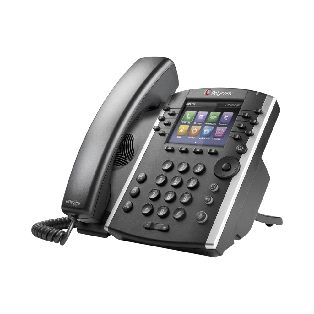 Polycom VVX 411 PoE 3.5" Display 12-Line VOIP Desk Phone — Being Shipped