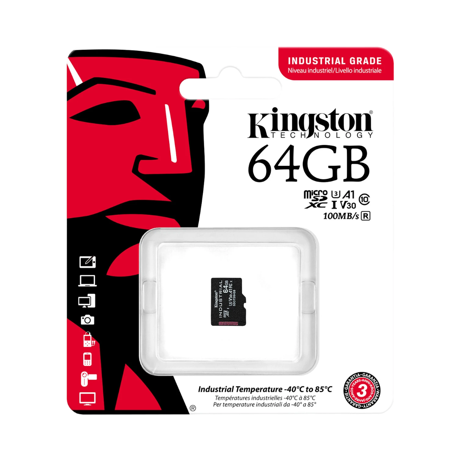 Kingston Industrial 64GB UHS-I microSDXC Memory Card — Being Shipped