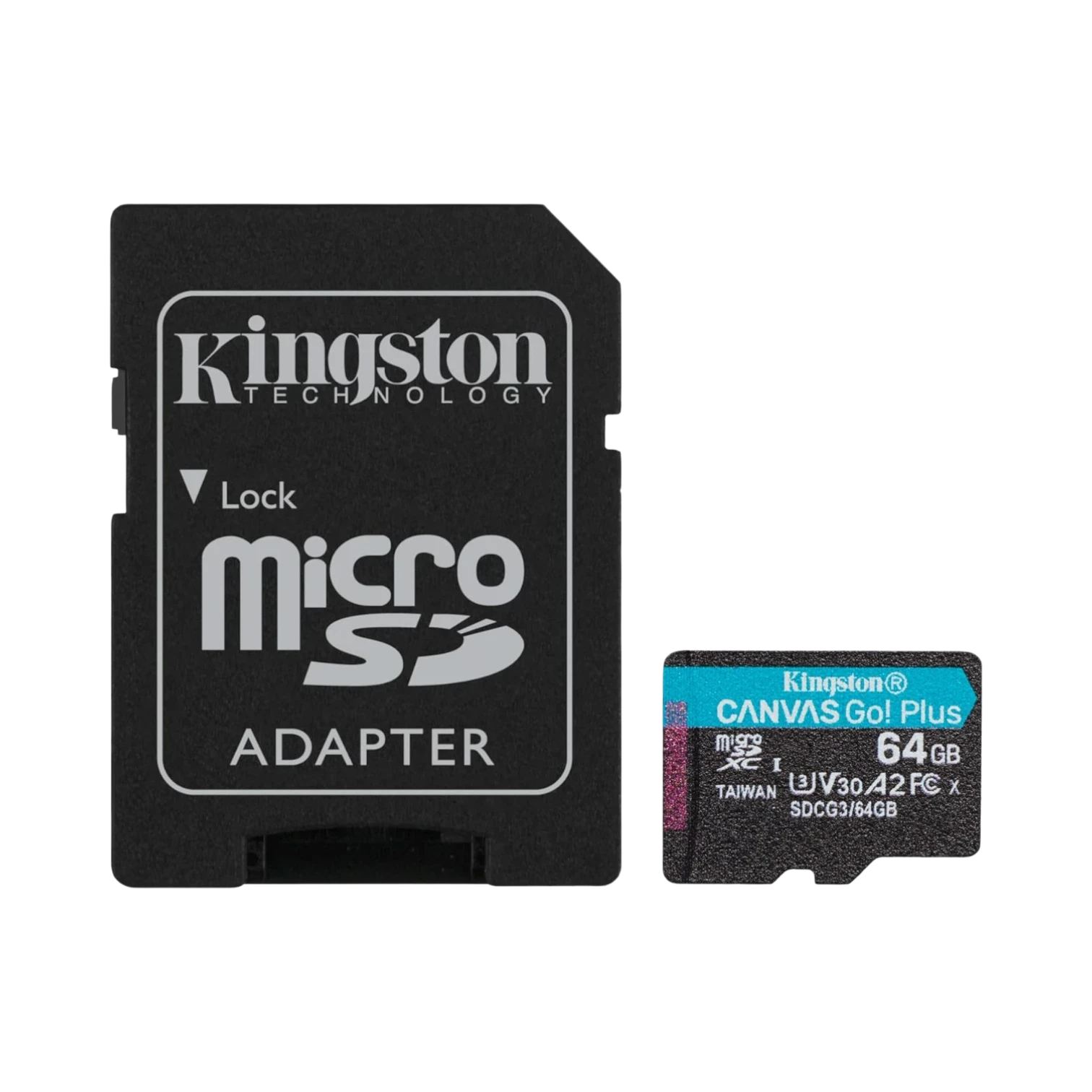 Kingston Canvas Go! Plus 64GB UHS-I microSDXC Memory Card with SD Adapter — Being Shipped